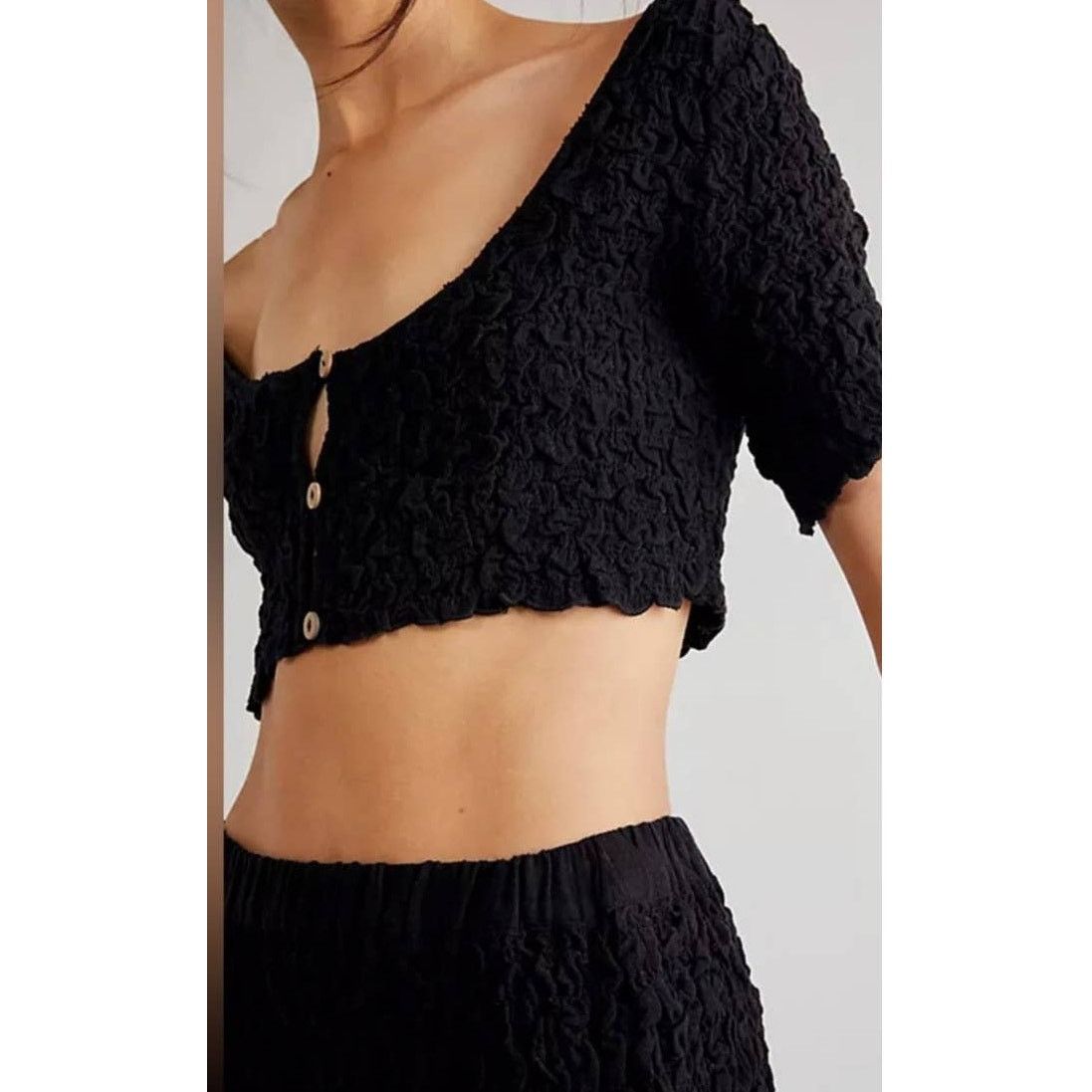 Free People New Free People Double The Fun Set $128 X-SMALL Black Size 26" / US 2 / IT 38 - 2 Thumbnail