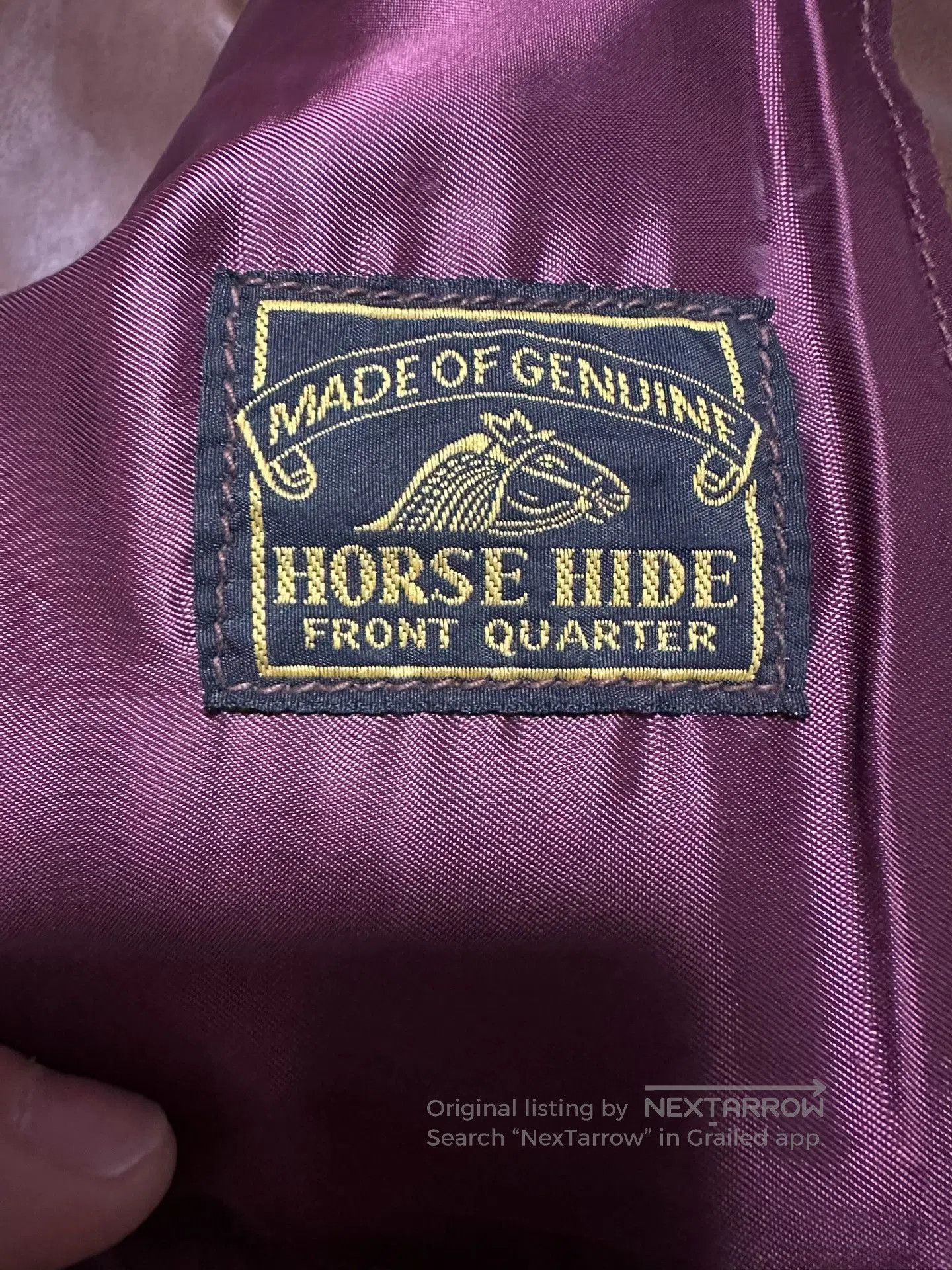 Good Worth & Co. Goodwear 1930s Horsehide Leather Jacket. Size US S / EU 44-46 / 1 - 5 Thumbnail