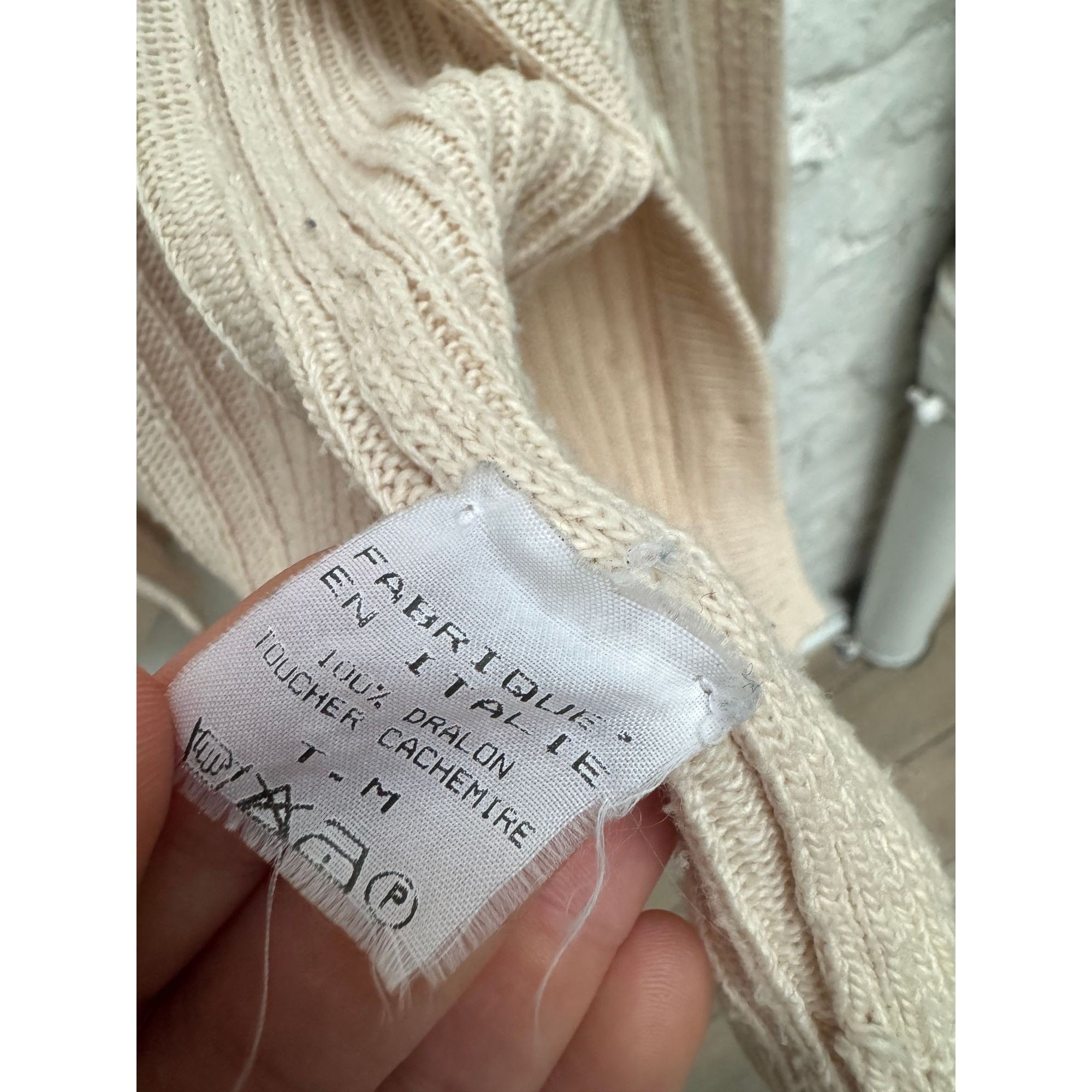 Courreges Beige Knitted Cardigan Size M / US 6-8 / IT 42-44 - 5 Thumbnail