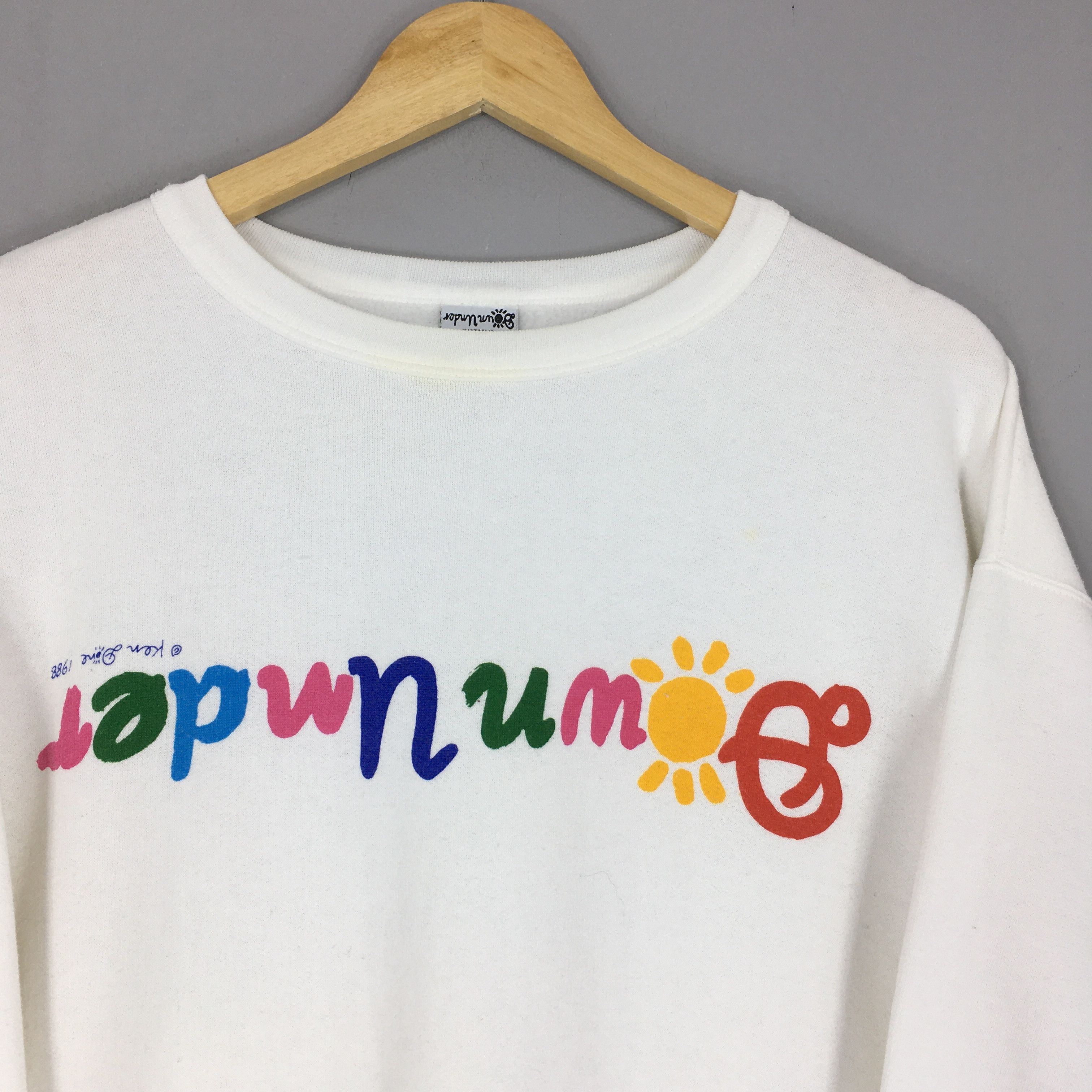 Vintage Vintage 80s Down Under Australia White Sweatshirt Small Size US S / EU 44-46 / 1 - 2 Thumbnail