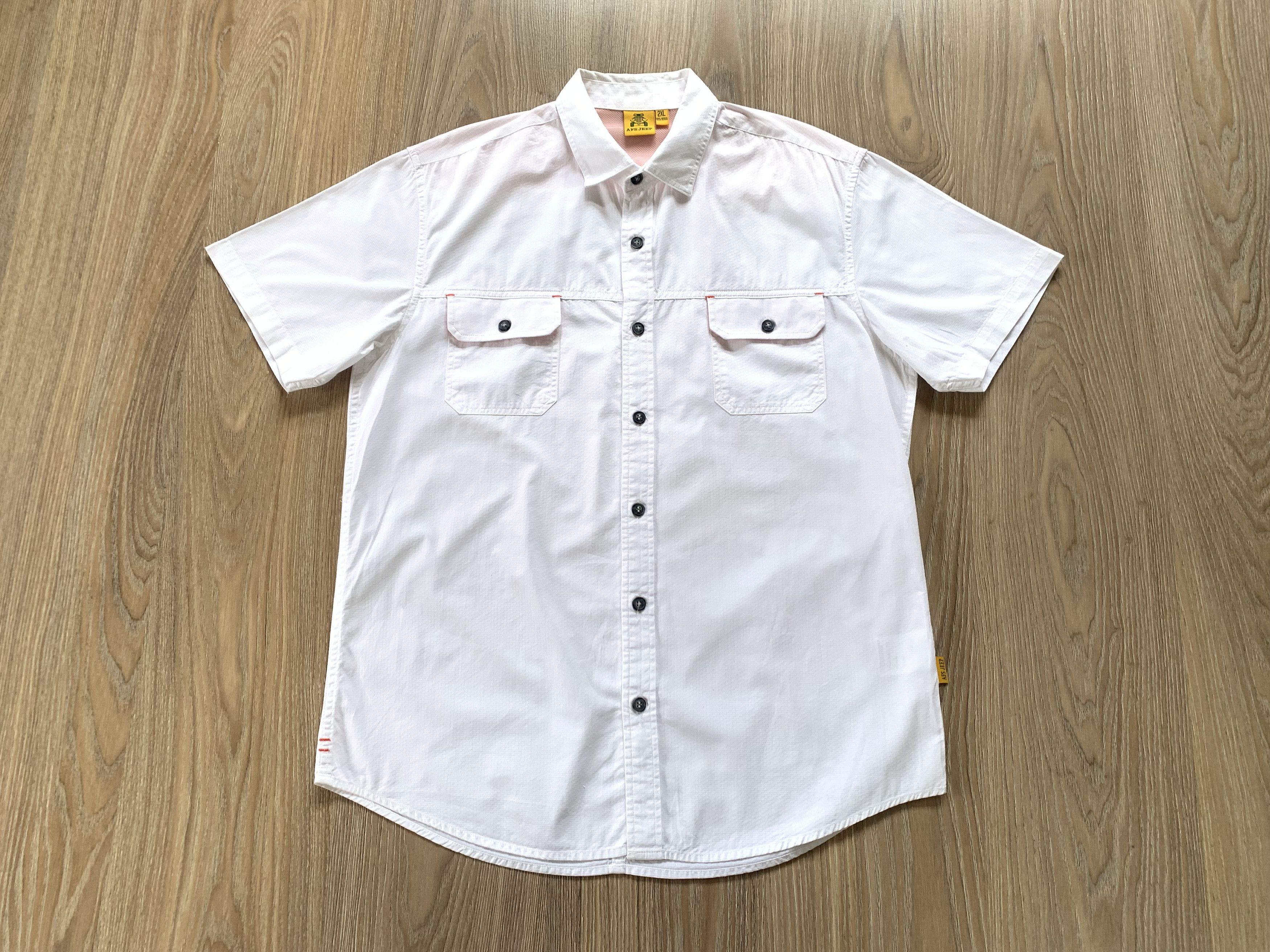 Jeep Men's Rare Vintage AFS Jeep Two Pocket Button Up Shirt Size US L / EU 52-54 / 3 - 2 Thumbnail