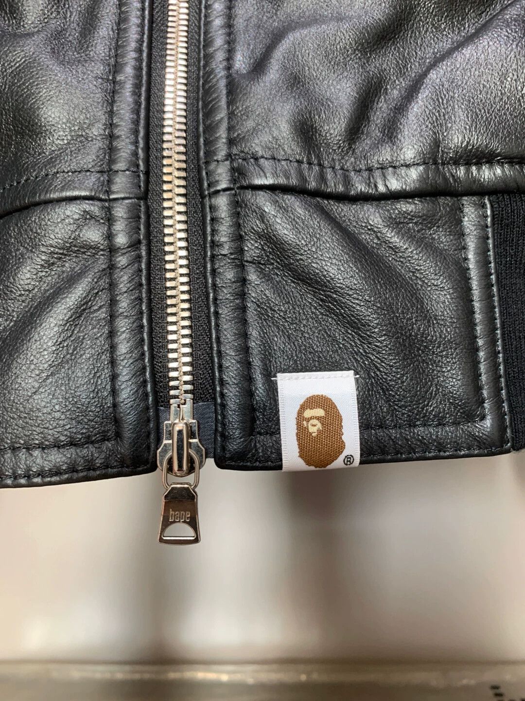 Human Made Human Made BAPE Cowhide Flight Jacket Size M Size US M / EU 48-50 / 2 - 3 Thumbnail
