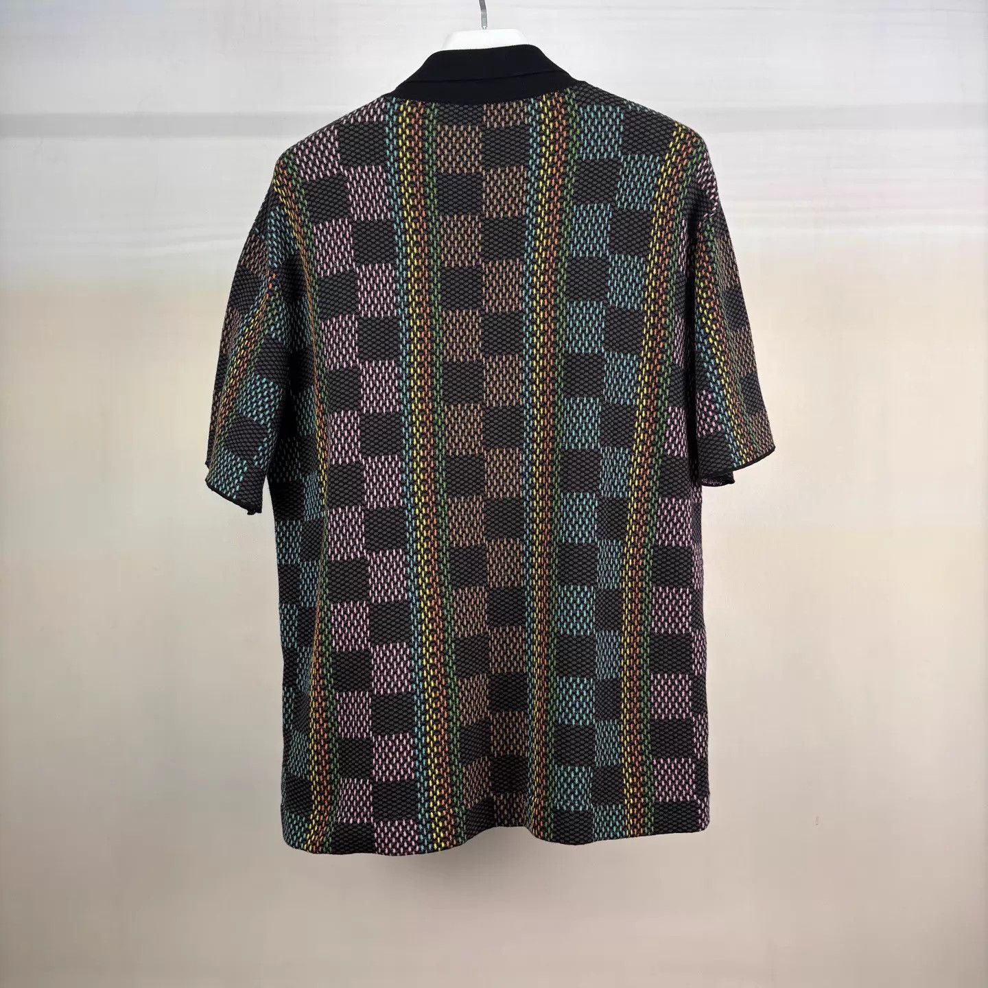 Louis Vuitton LV Rainbow Damier Men's Short Sleeve Polo XL Italy Size US XL / EU 56 / 4 - 2 Thumbnail