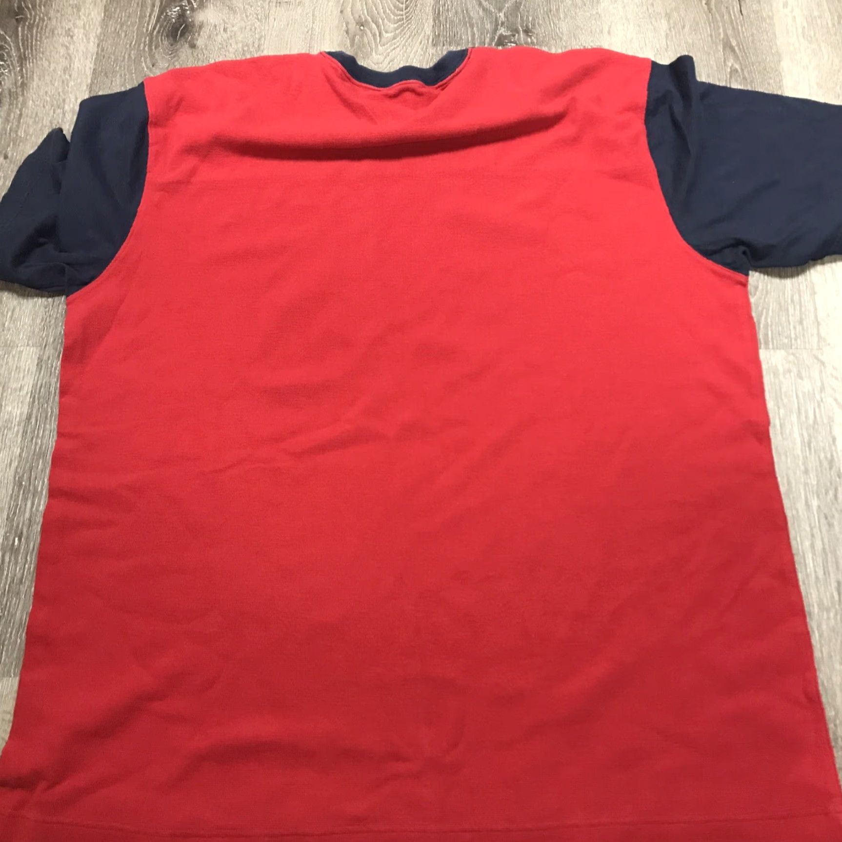Tommy Hilfiger VINTAGE Tommy Hilfiger Knit Short Sleeved Shirt Logo Embroidered 2XL Men’s Red T-Shirt Size US XXL / EU 58 / 5 - 4 Thumbnail