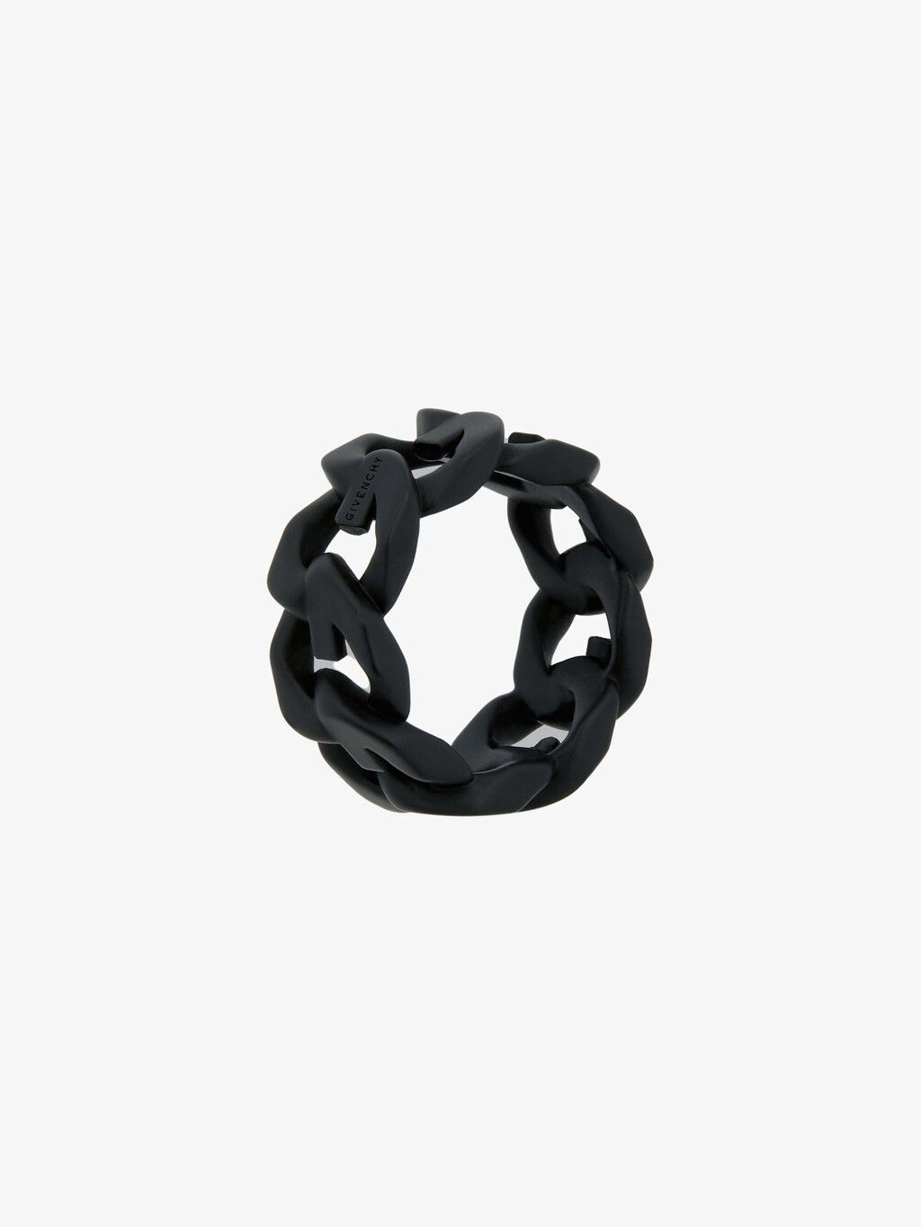 Givenchy o1srvl11e1124 Size:52 / G Chain Enamel Ring in Black Size ONE SIZE - 1 Thumbnail