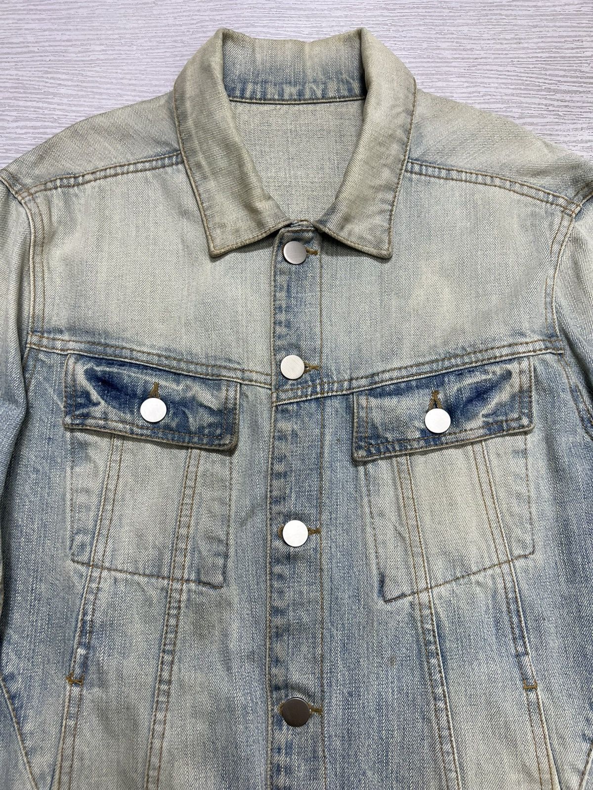 Balmain Balmain - Christophe Decarnin - Vintage Washed Denim Jacket Size US L / EU 52-54 / 3 - 11 Thumbnail