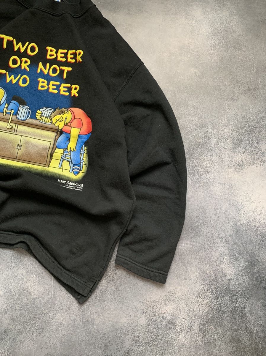 The Simpsons × Vintage Vintage sweatshirt the Simpson “two beer or not two beer” Size US XL / EU 56 / 4 - 3 Thumbnail
