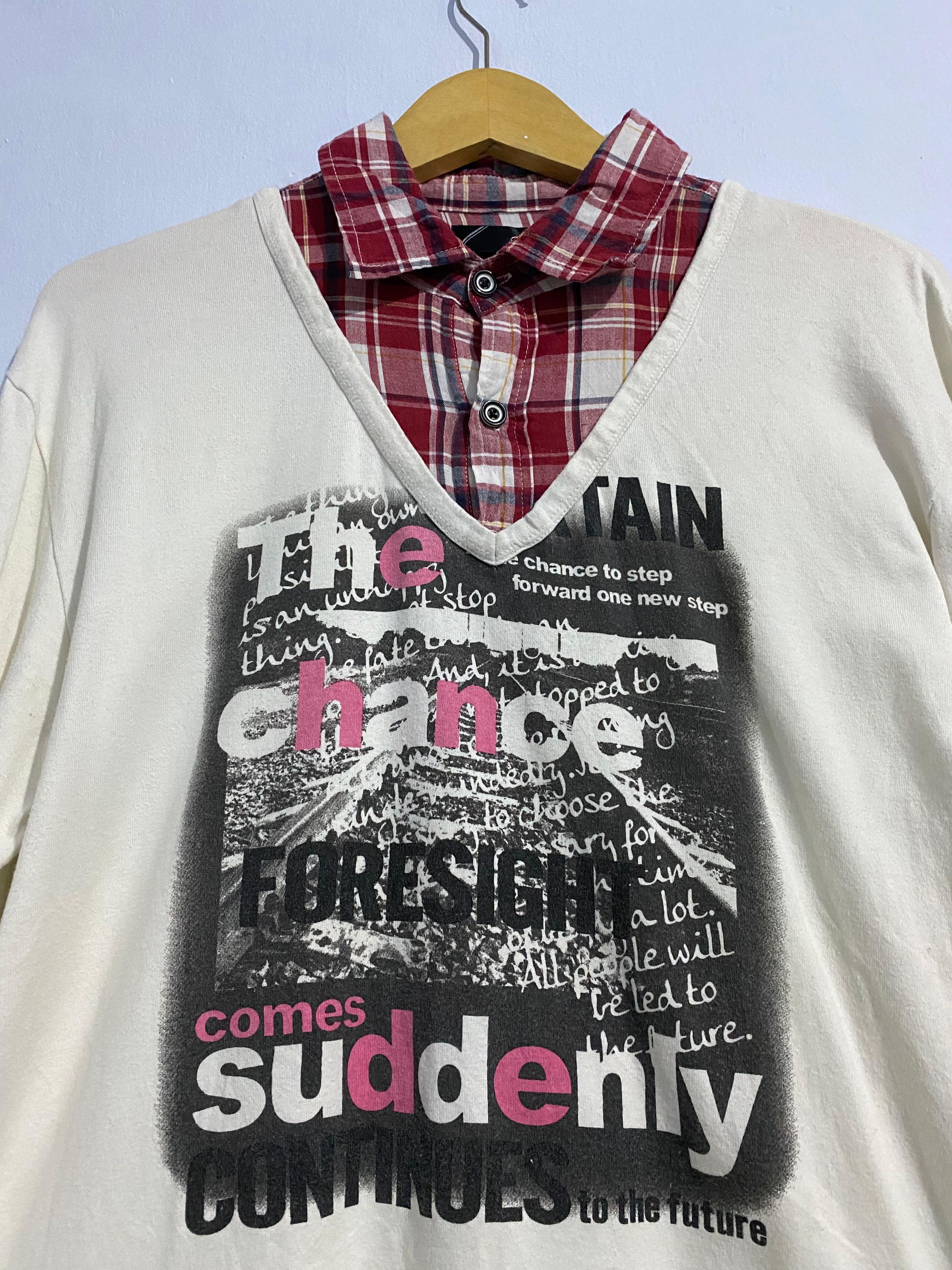 Japanese Brand Japanese double layer colins longlevee tshirt Size US L / EU 52-54 / 3 - 2 Thumbnail