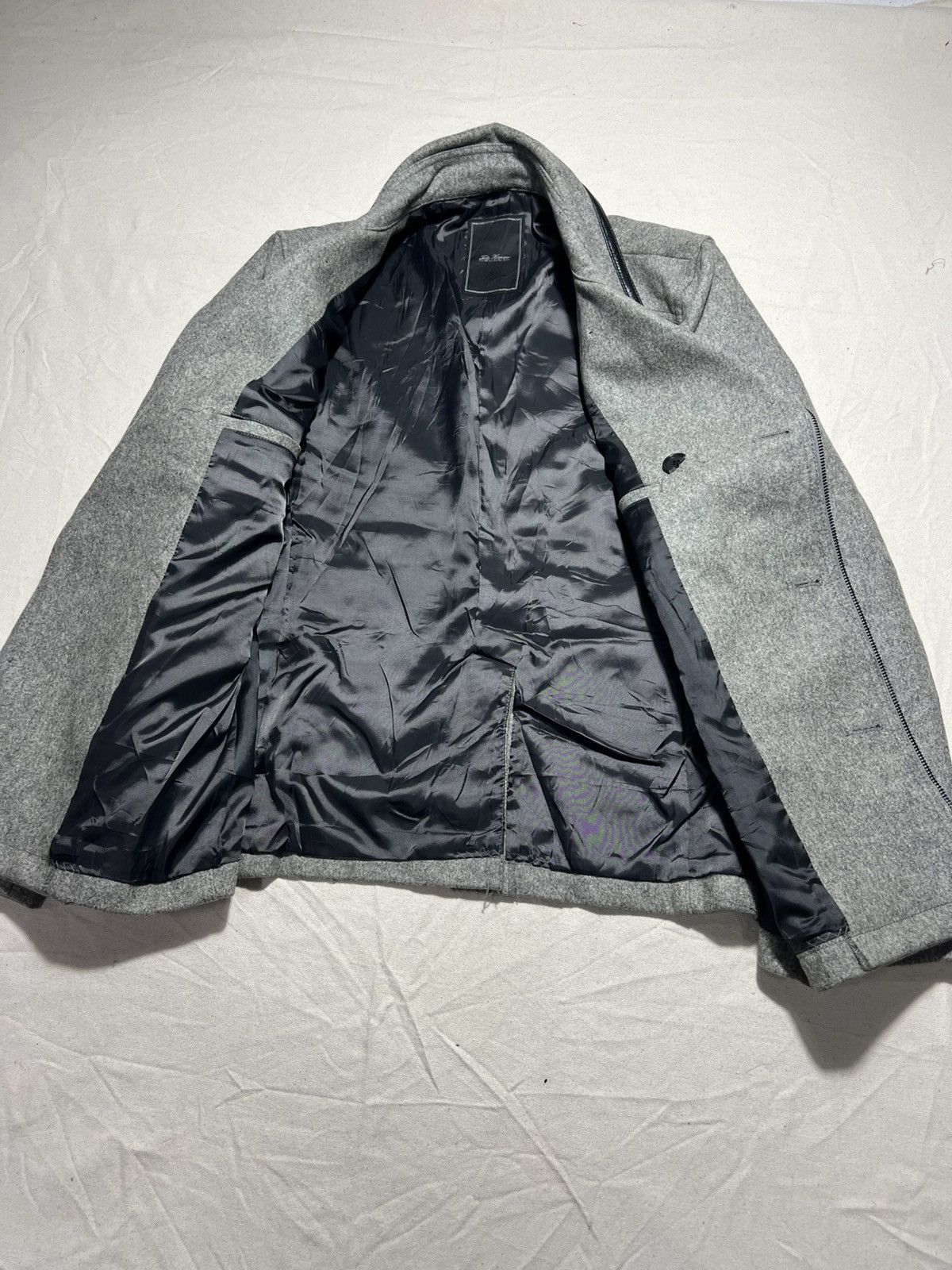 Tete Homme Tête Homme wool-blend double-breasted peacoat with zipper Size US M / EU 48-50 / 2 - 4 Thumbnail