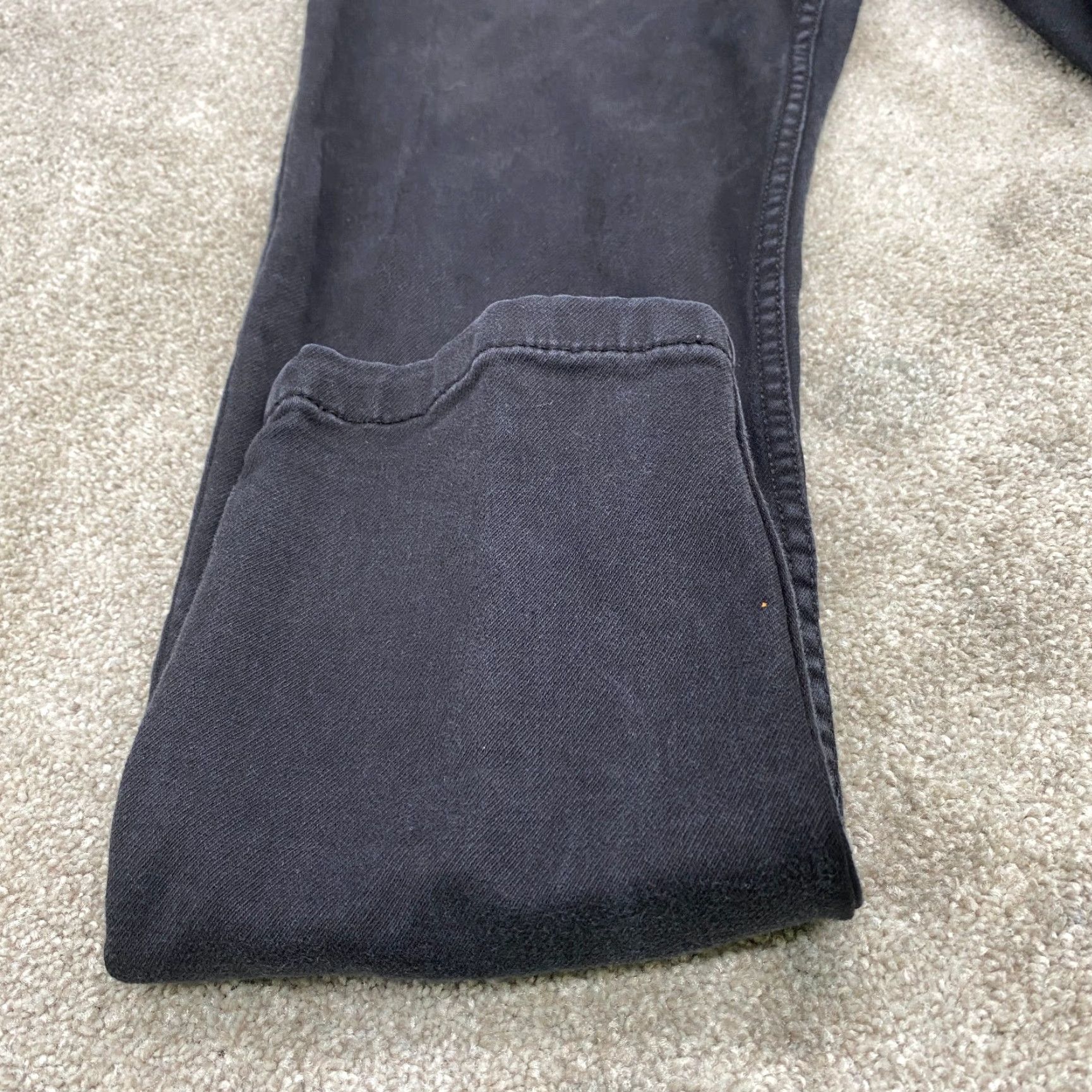 Vintage Lucan London Jeans Men's 36x28 Black Stretch Straight Leg Milano Fit 6939 - Regular Waist 36 Black Denim Cotton Spandex 5-Pocket Mens Size US 36 / EU 52 - 2 Thumbnail