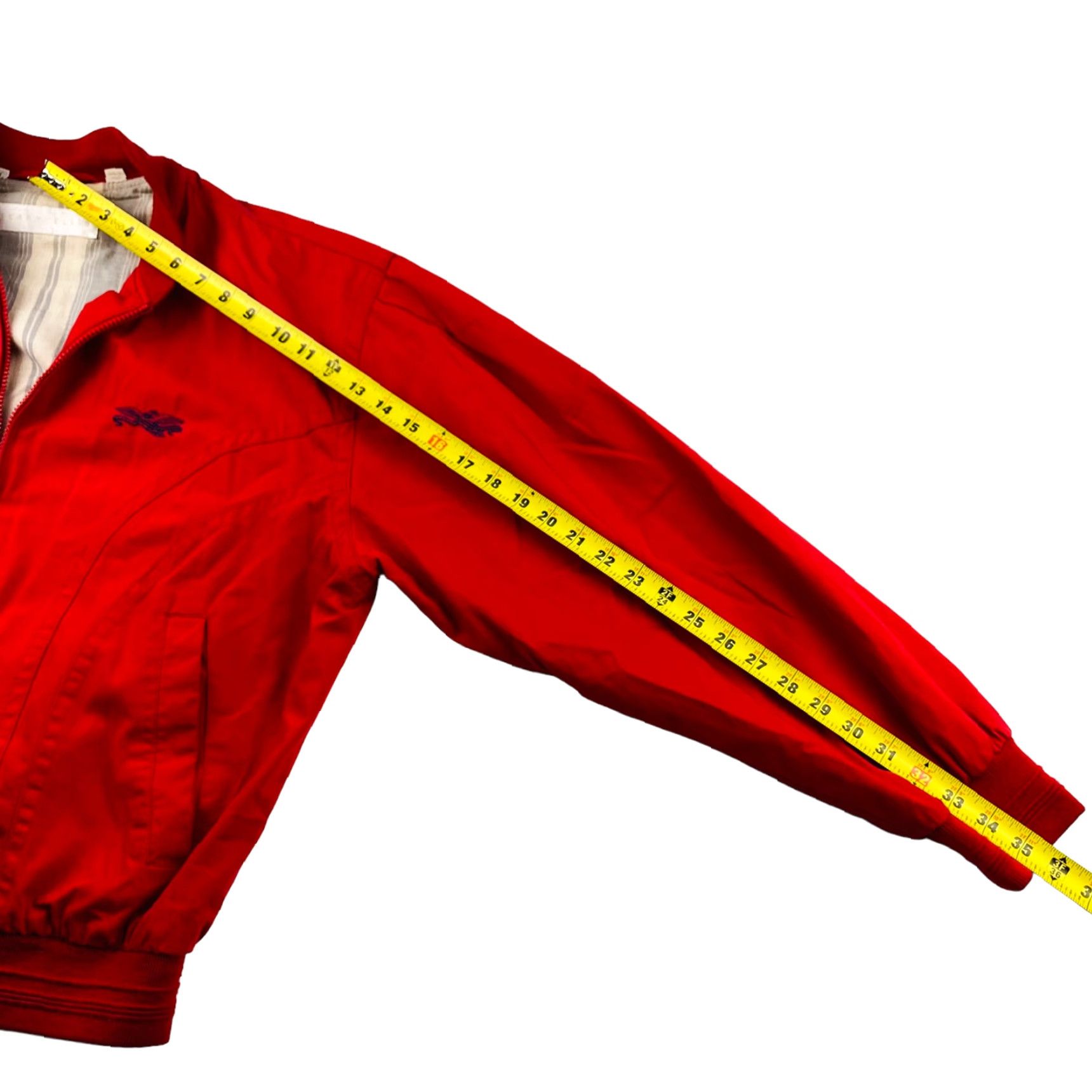 Perry Ellis VTG Perry Ellis Men's Bomber Jacket Full Zip Red M Size US M / EU 48-50 / 2 - 7 Thumbnail