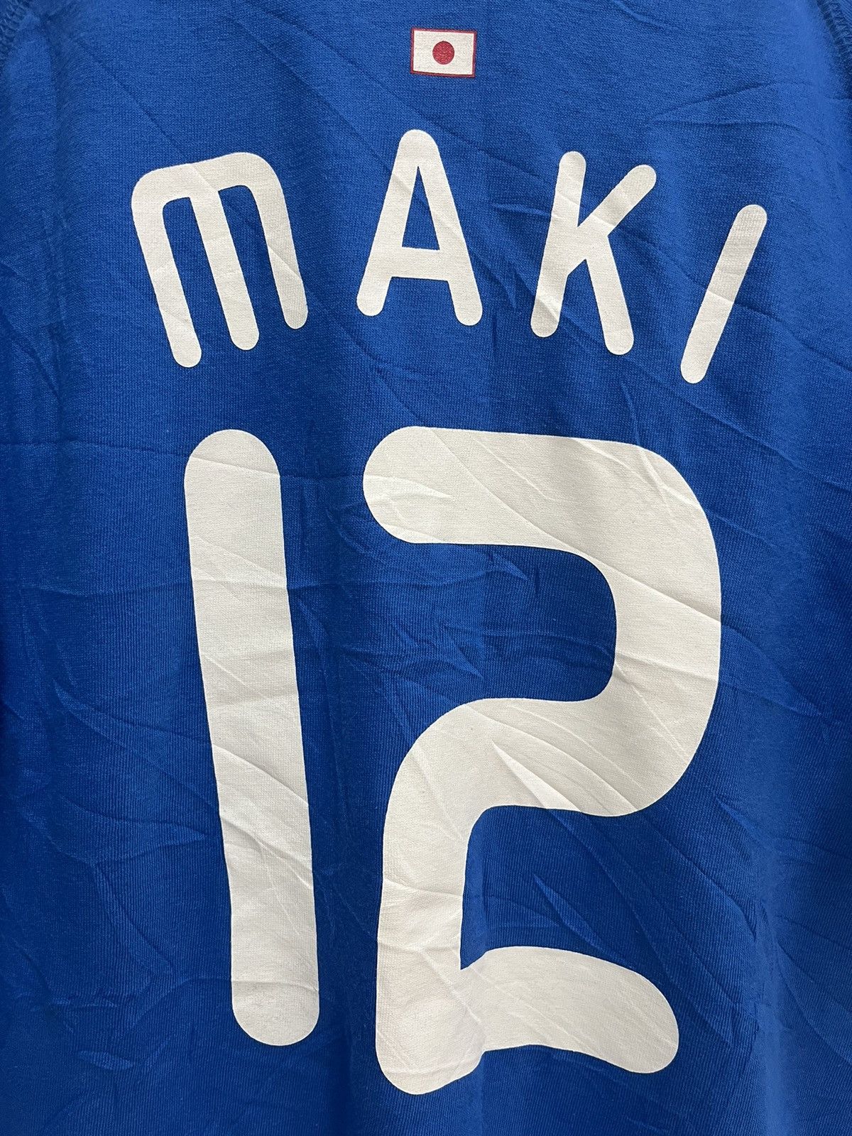 Japanese Brand Crazy Vintage 90s 1996 JFA Japan Tshirt Jersey #12 MAKI Size US L / EU 52-54 / 3 - 6 Thumbnail