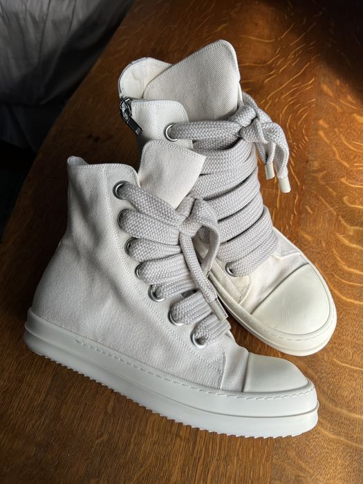 Rick Owens Drkshdw Rick Owens DRKSHDW Jumbo Lace High-Top Ramones