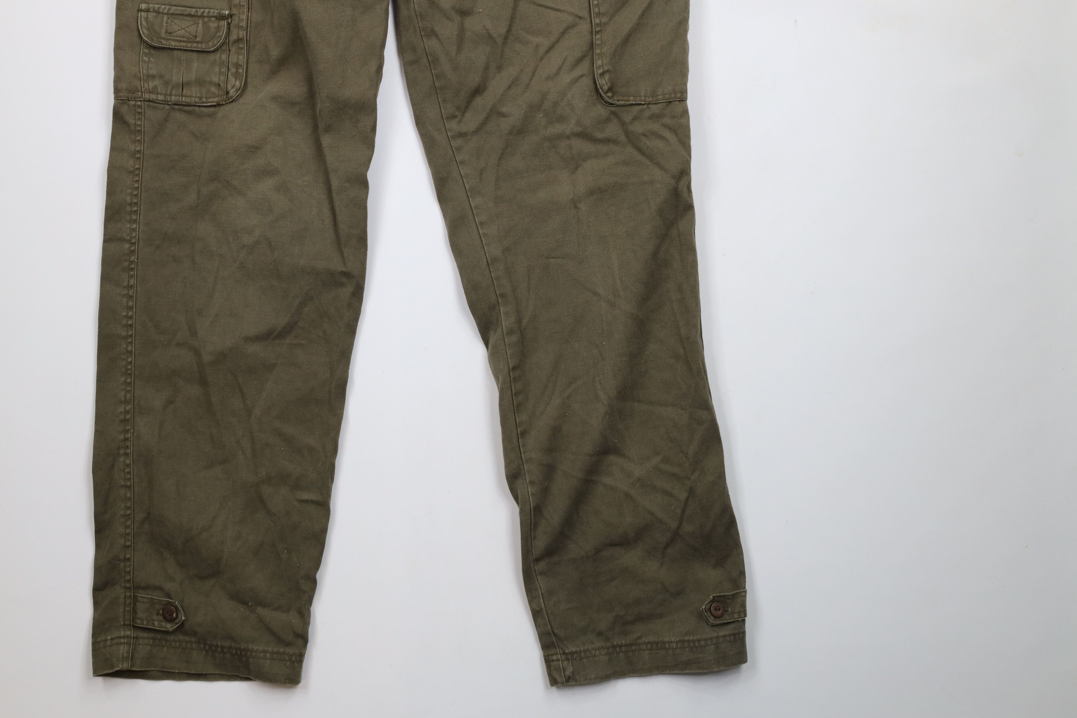 Vintage Vintage 90s Streetwear Pleated Military Surplus Cargo Pants Size US 34 / EU 50 - 4 Thumbnail
