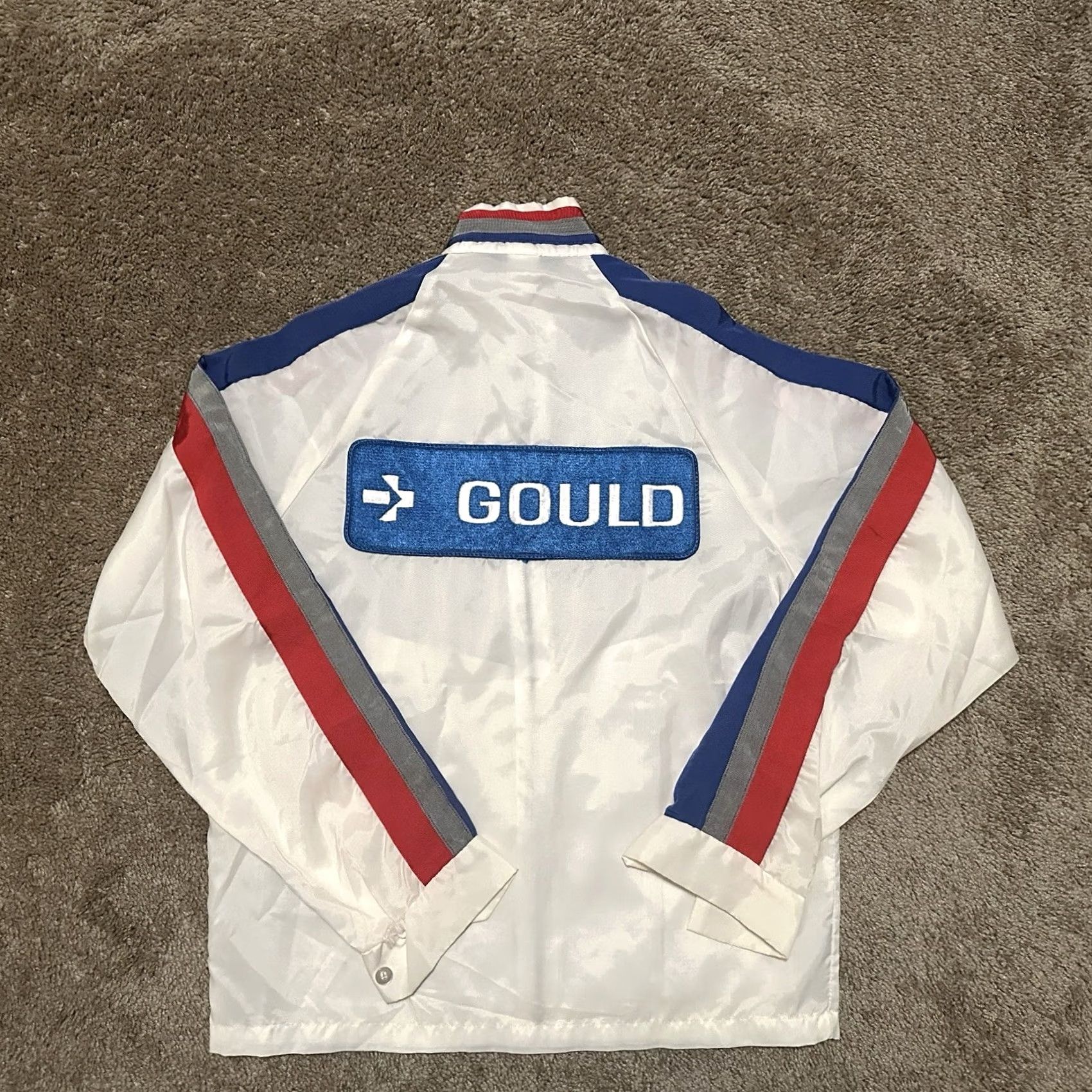 Vintage VINTAGE Swingster Windbreaker Mens Small Full Zip 70s Racing White Embroidered Logo Size US S / EU 44-46 / 1 - 6 Thumbnail