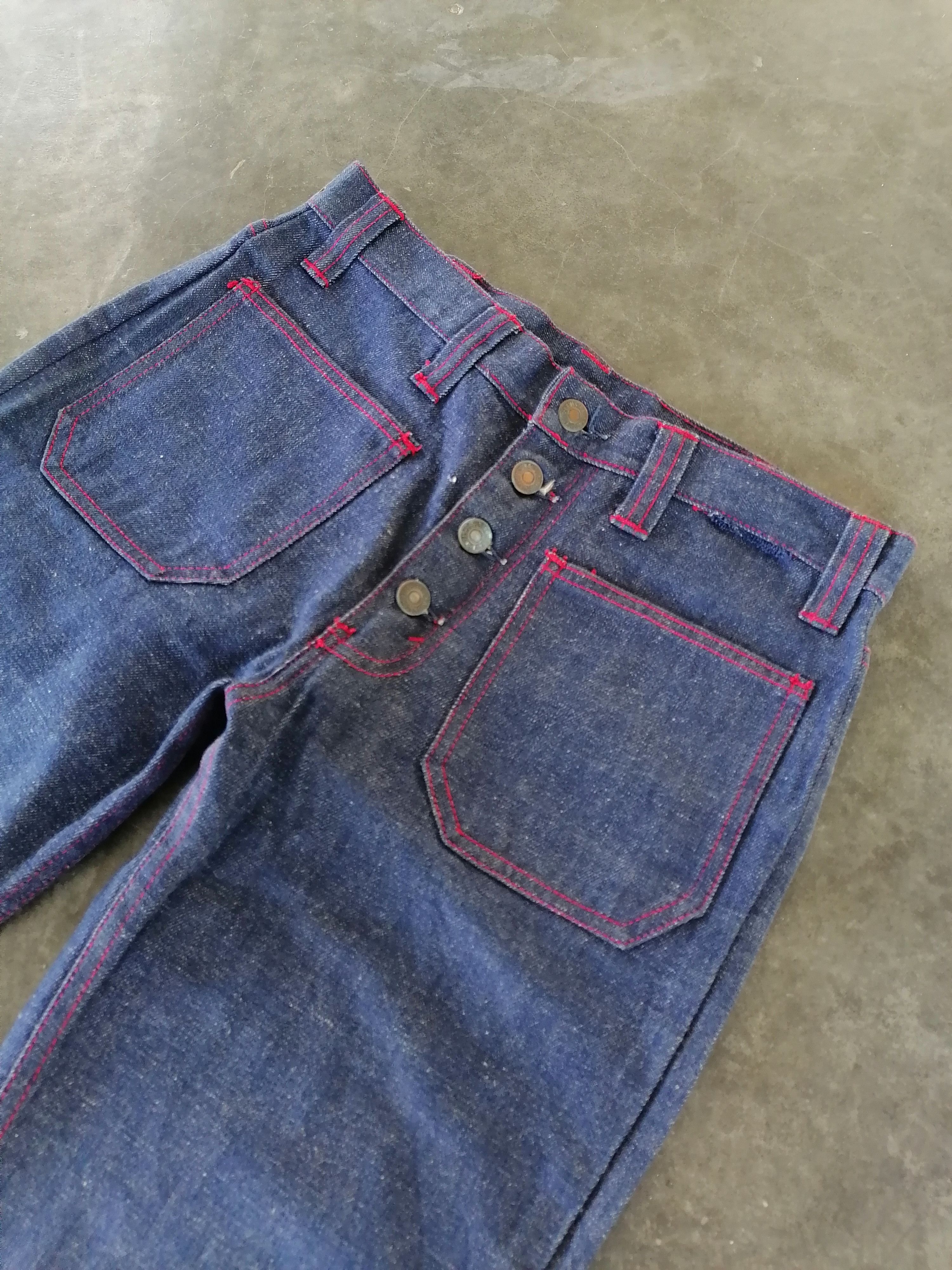 Levi's Vintage Clothing Vintage 60/70s Levi's 510 Denim Flare Bushpants Size US 29 - 3 Thumbnail