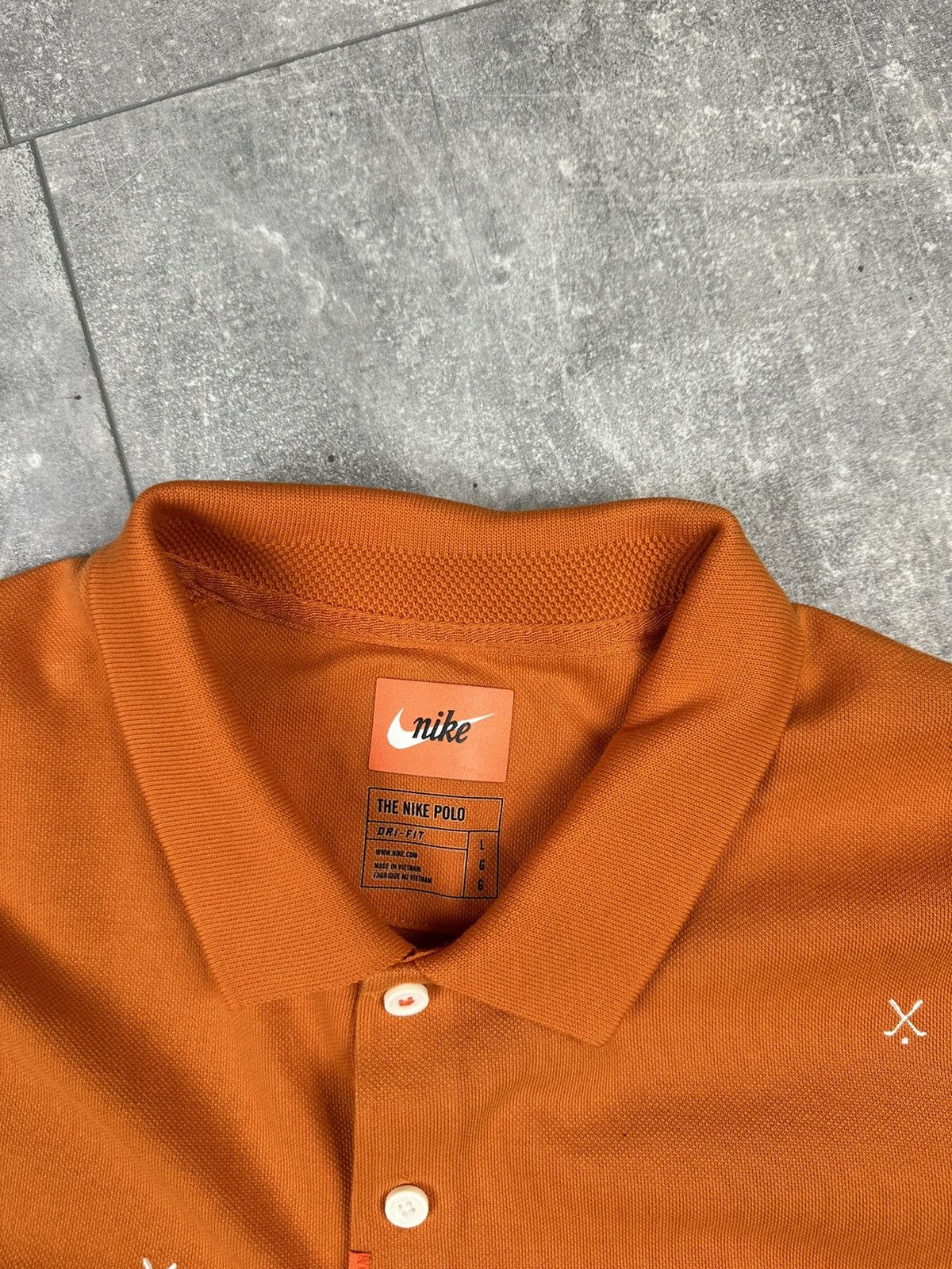 Vintage The Nike Polo Orange Small Tab Logo Size US L / EU 52-54 / 3 - 6 Thumbnail