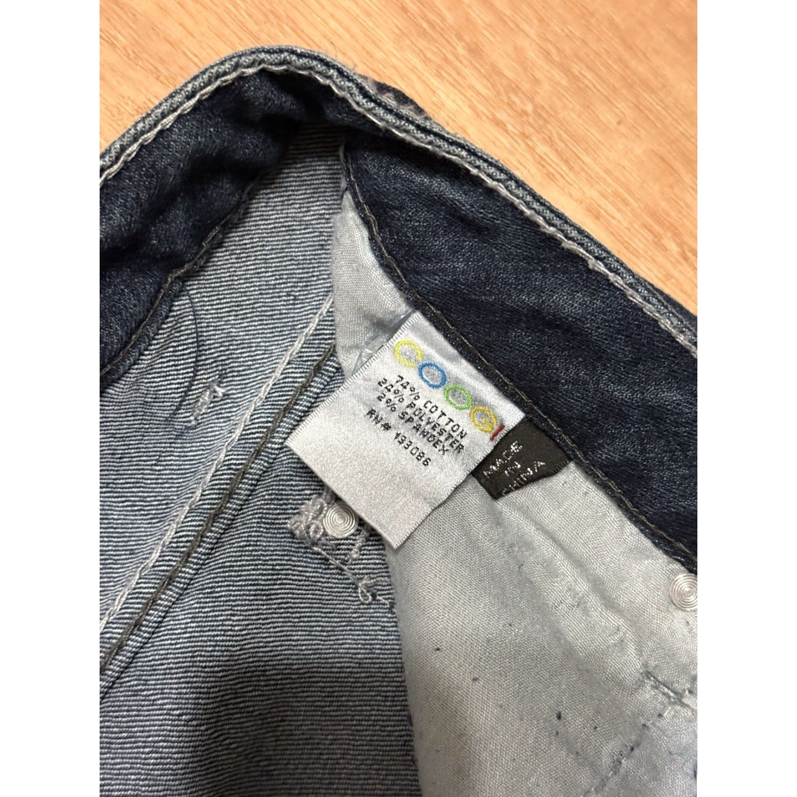 Coogi COOGI AUSTRALIA Women's Jeans Medium Wash Zip Fly 34x32 11/12 Regular Straight Leg Womens Jeans Size 32" / US 10 / IT 46 - 4 Thumbnail