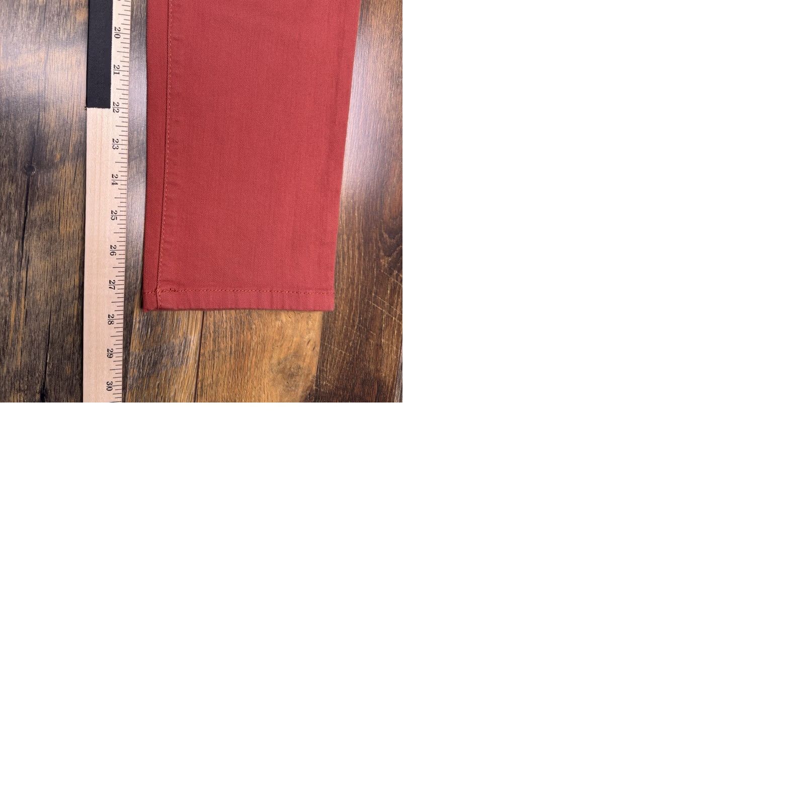 Vintage Style&co Slim Leg Jeans Womens 4 Petite Red High Rise Stretch New Size 27" / US 4 / IT 40 - 9 Thumbnail