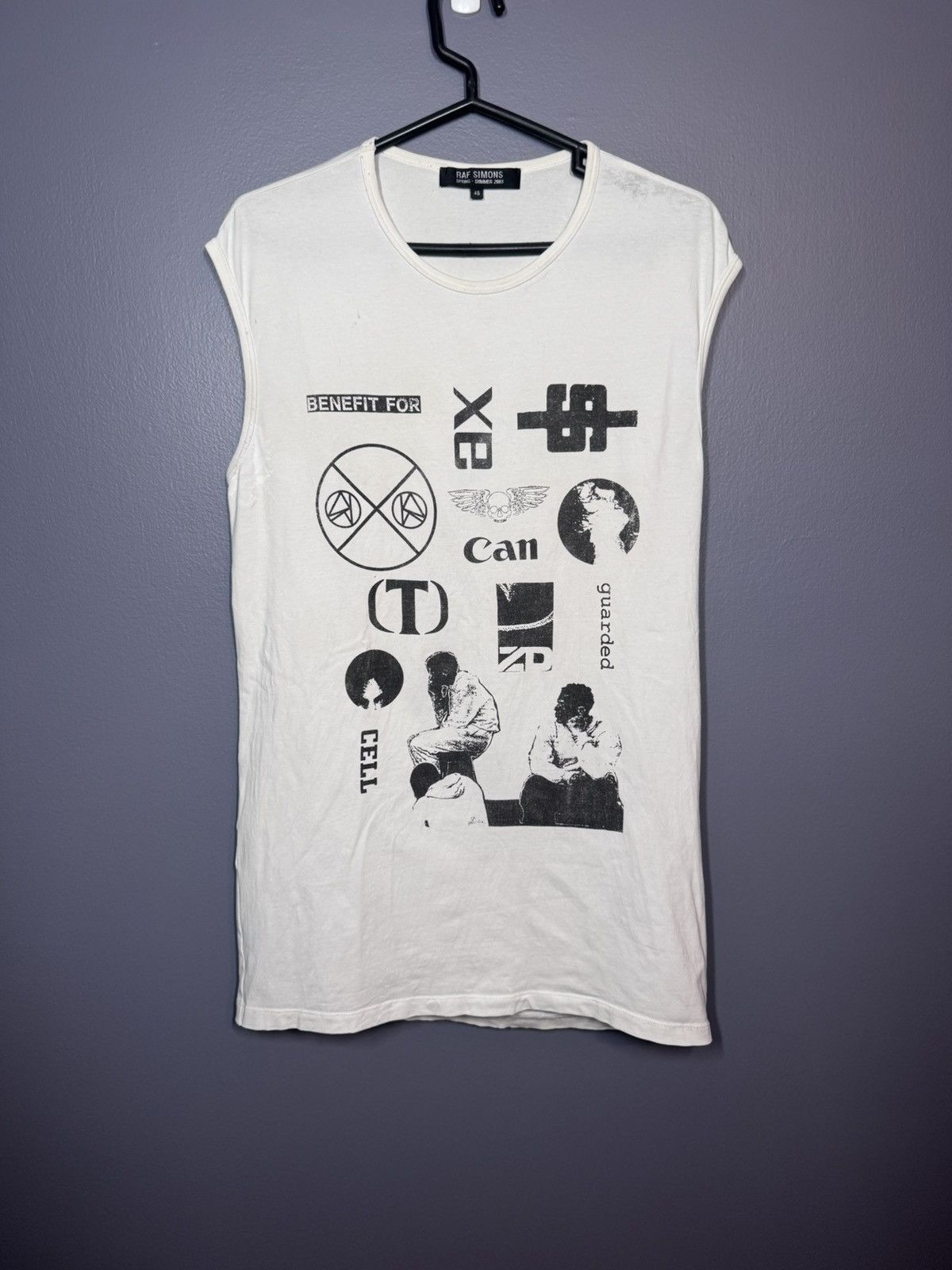 Raf Simons SS03 Consumed Cell Tank Top