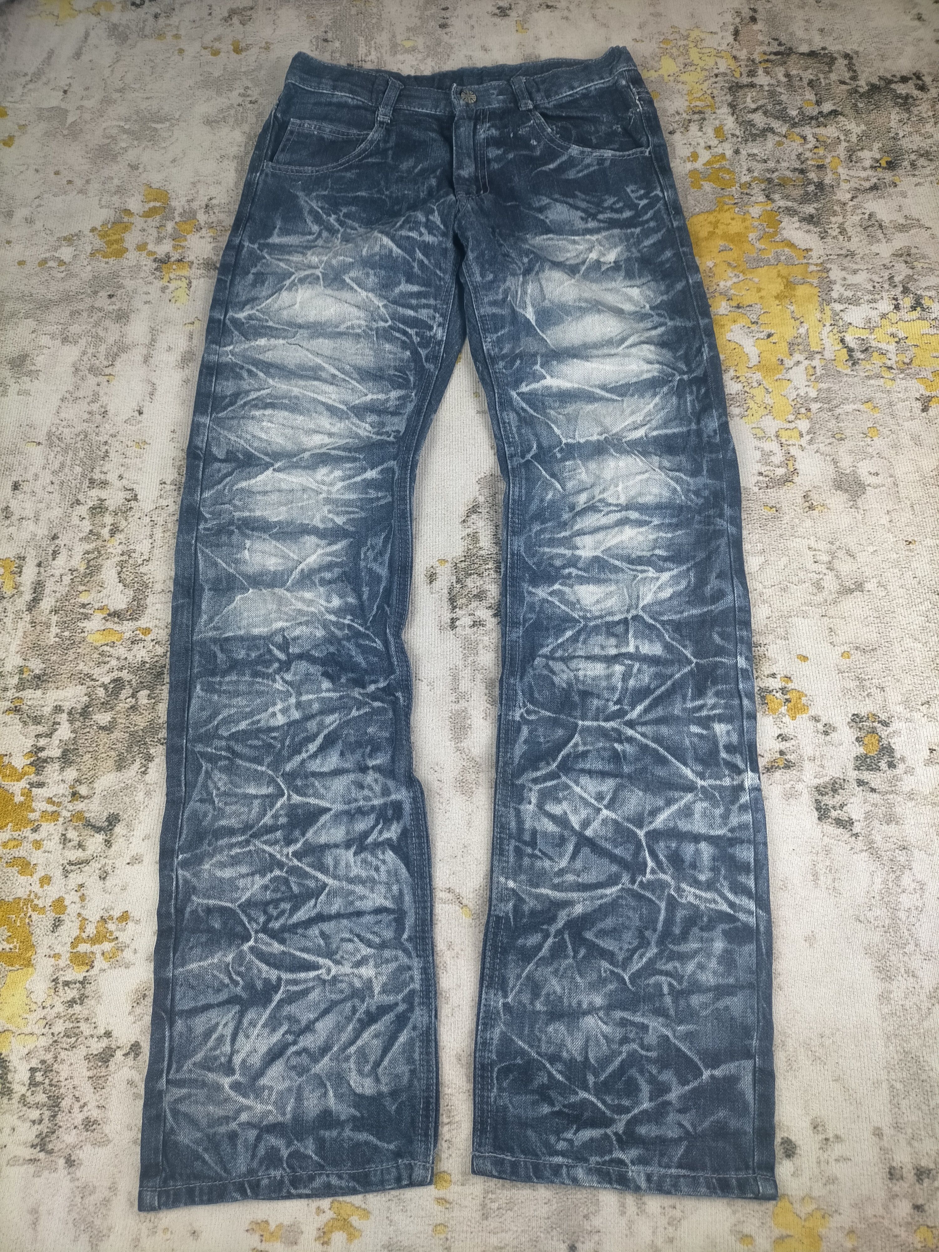 14th Addiction 🔥 Rare Rad Custom Punk Washed Insane Jeans Size US 27 - 2 Thumbnail