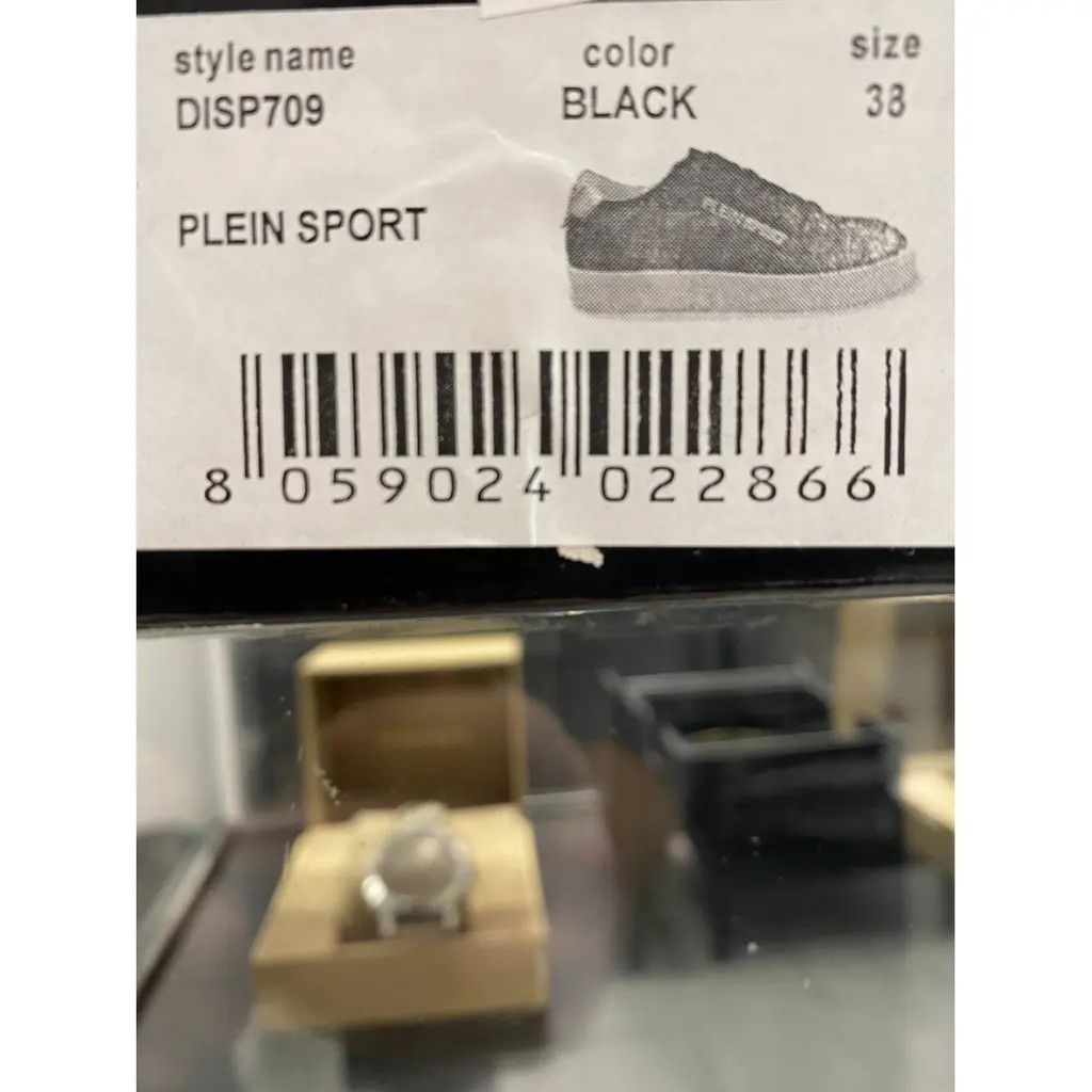 Other Plein Sport Black Leather Sneakers Gold Heel – EU 38 / US 7 Size US 7 / EU 40 - 5 Thumbnail