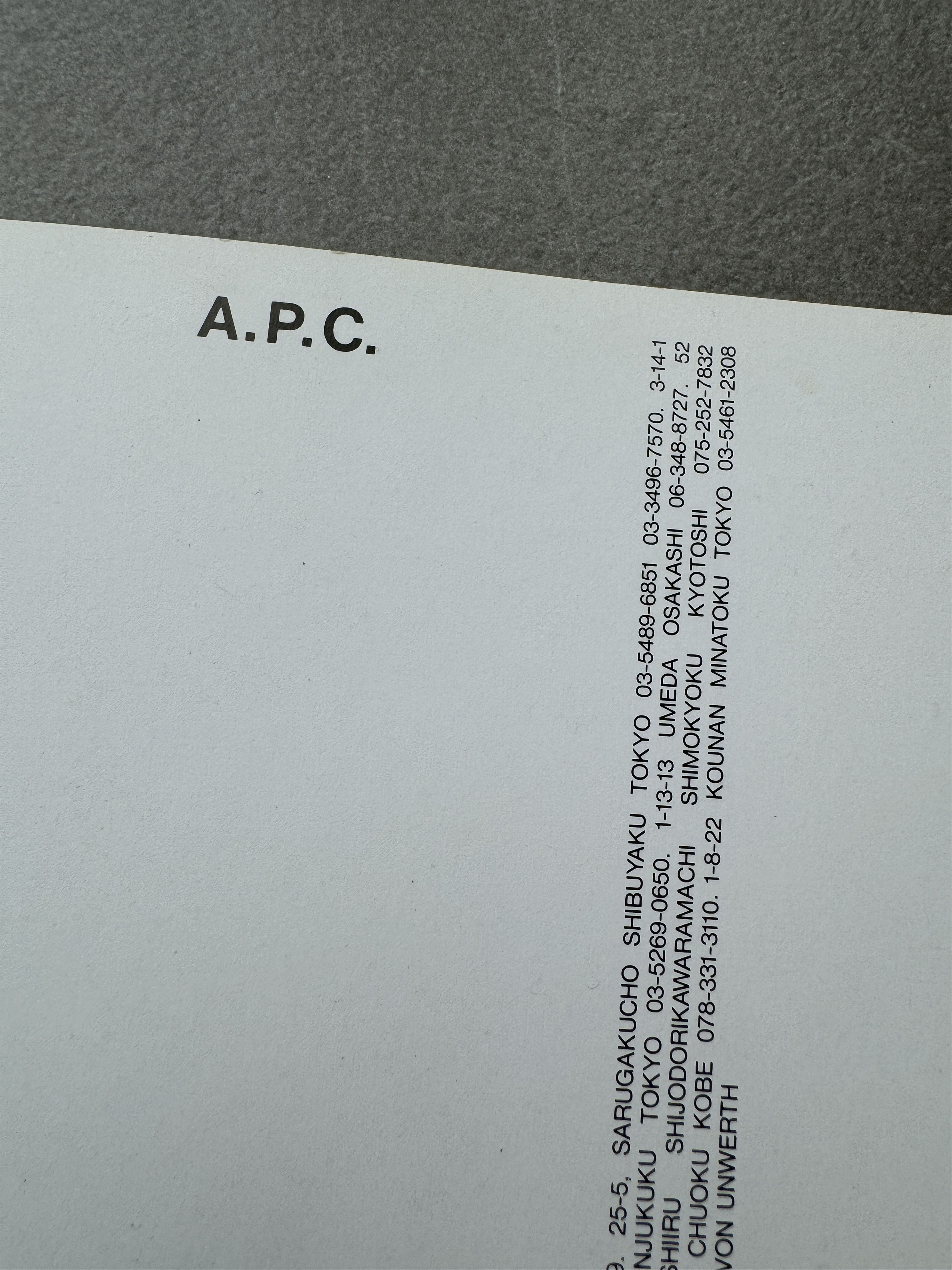 A.P.C. 1996 A.P.C. France Spring Fashion Promotion Postcard APC Size ONE SIZE - 6 Thumbnail