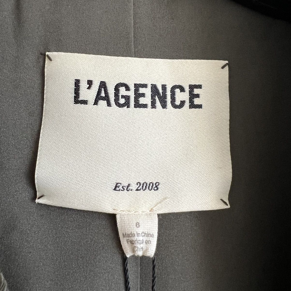 L'AGENCE L’agence Kenzie double-breasted faille green blazer size 6 Size M / US 6-8 / IT 42-44 - 2 Thumbnail