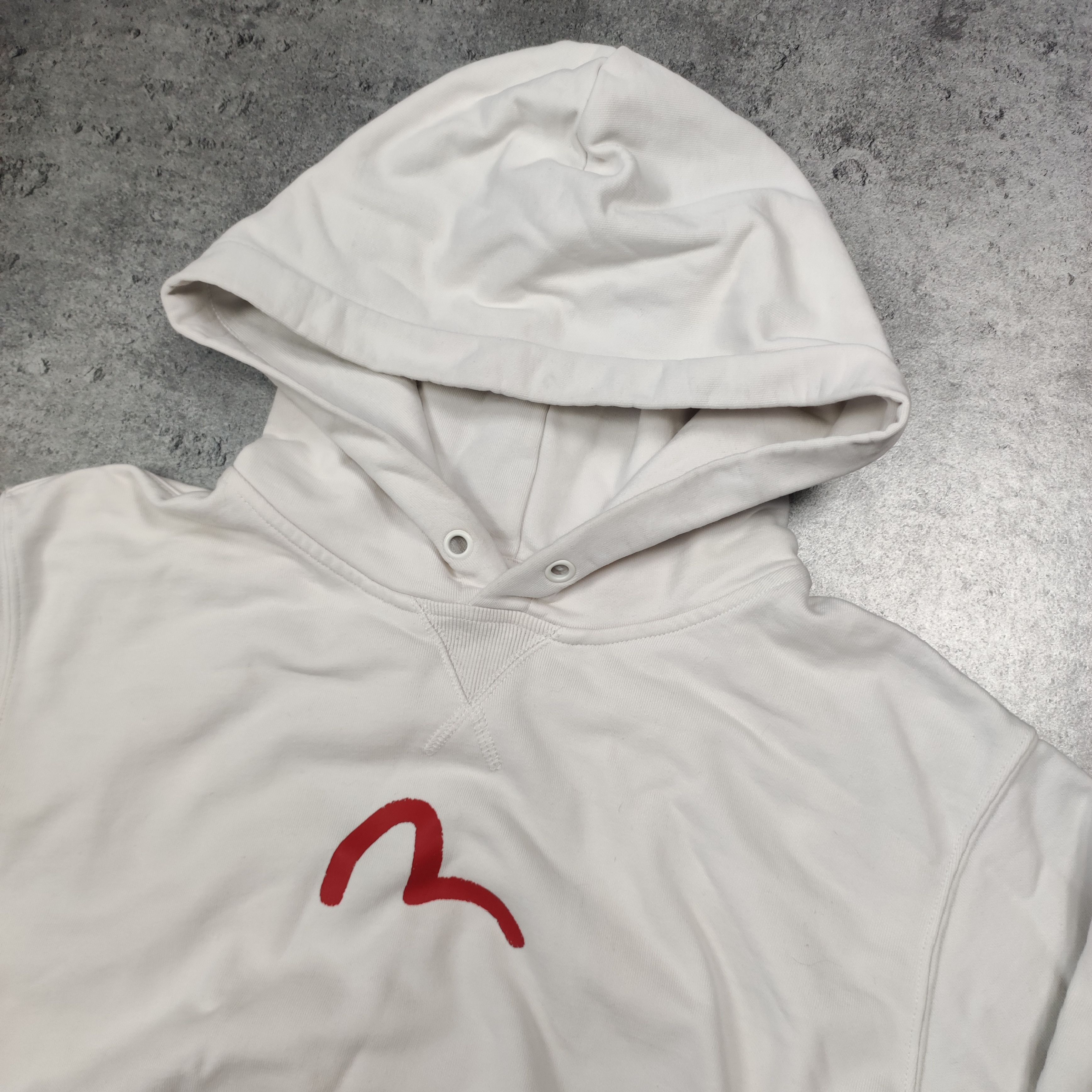 Evisu × Japanese Brand RARE Evisu Japan White Center Logo Heavy Hoodie Size US XL / EU 56 / 4 - 4 Thumbnail