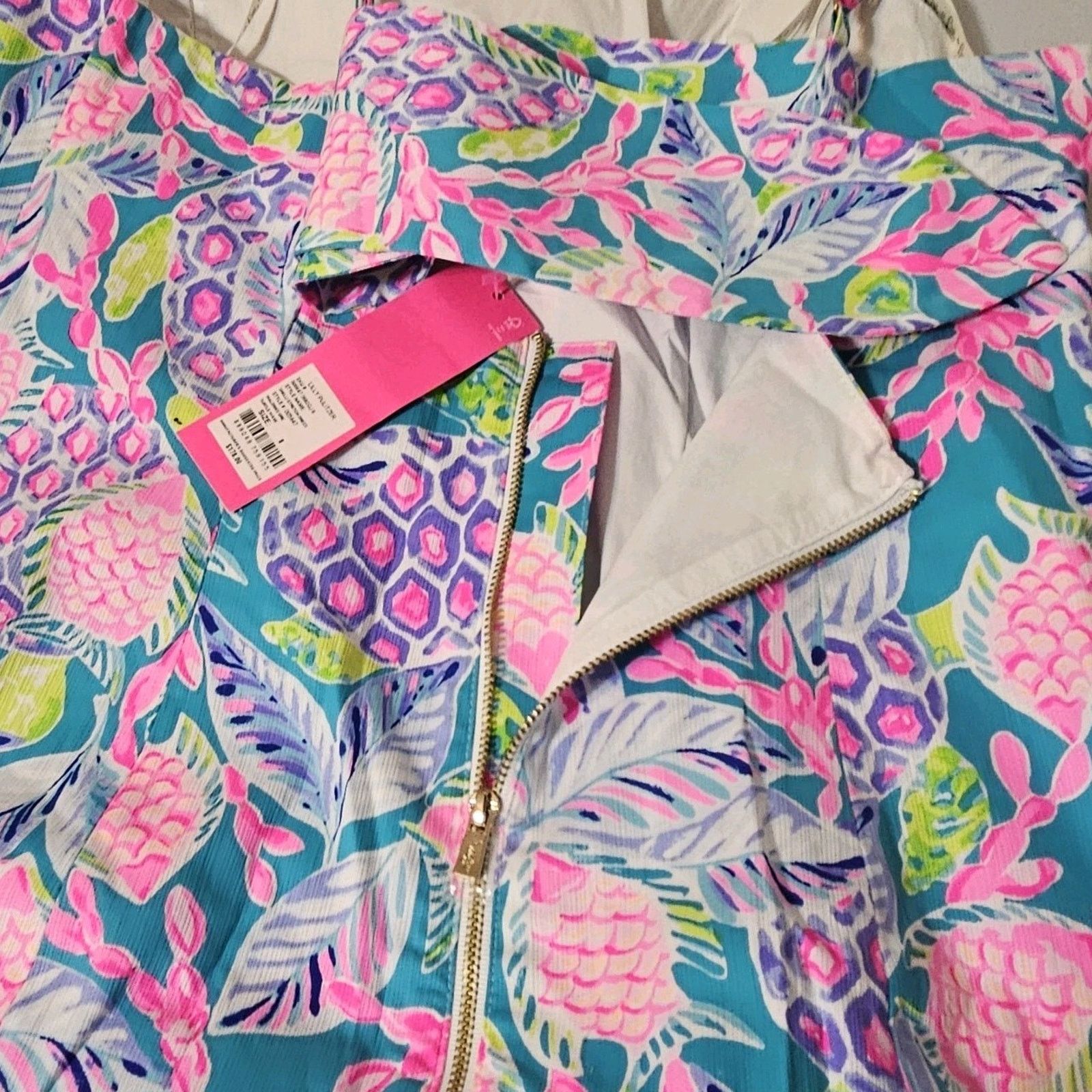 Lilly Pulitzer Lilly Pulitzer Shelli Stretch Dress Pink Floral Womens Sz 8 Size M / US 6-8 / IT 42-44 - 4 Thumbnail
