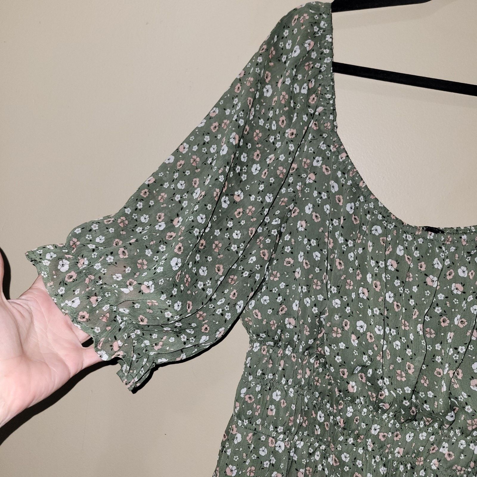 & Other Stories Trixxi Floral Thin Cottage Smocked Dress 3Xl Puff Sleeve Size 3XL / US 20-22 - 7 Thumbnail