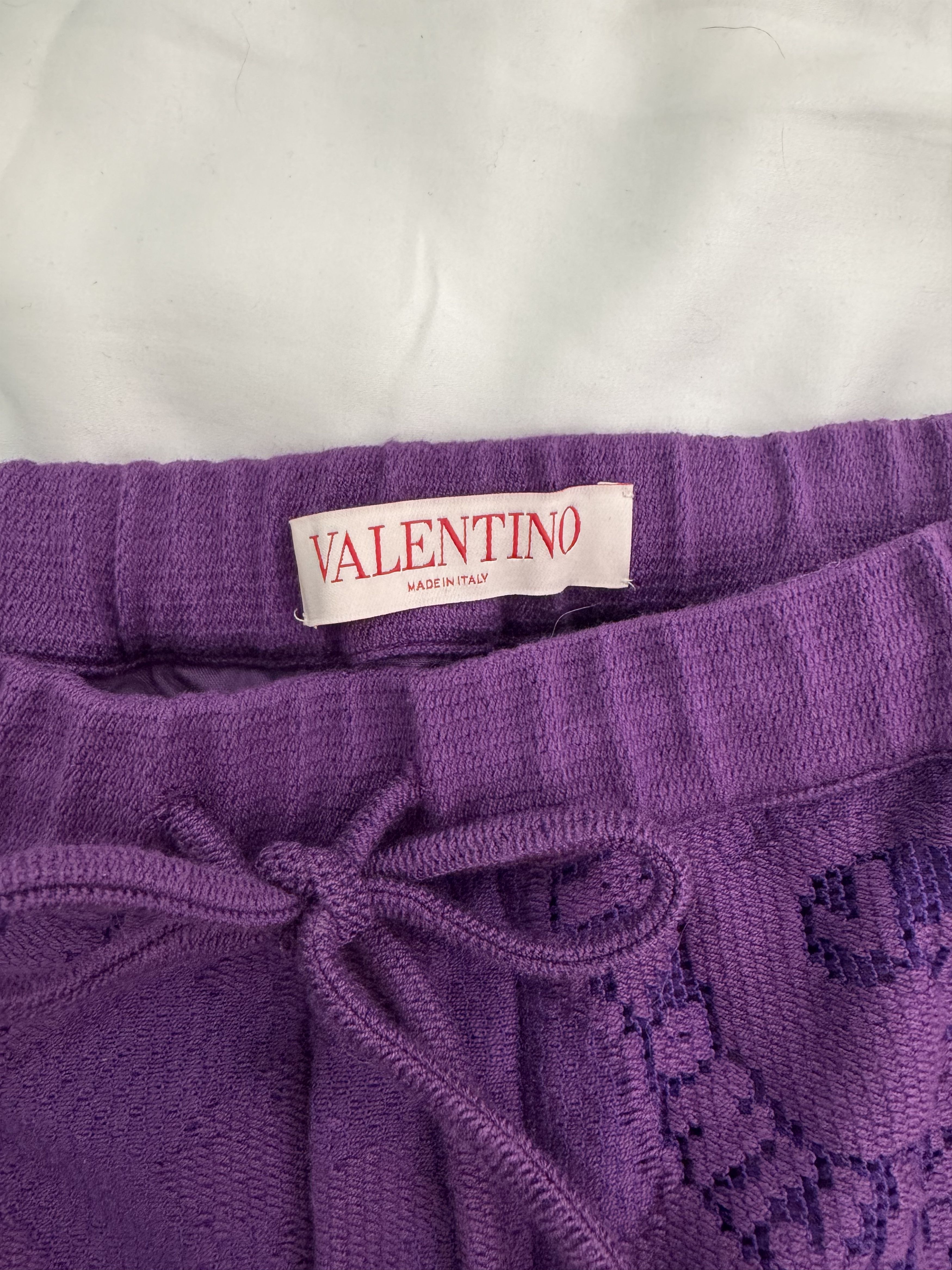 Valentino Mini Bandana Guipure Lace Cotton Blend Shorts Size 42" / US 20 - 4 Thumbnail