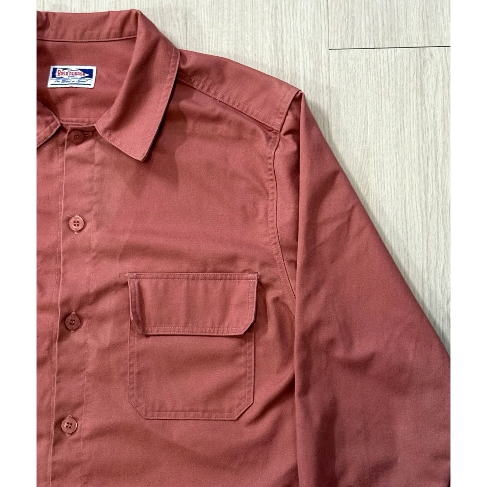 Vintage Rosa Rugosa Men’s Gwynne Long Sleeve Shirt M Dusty Rose Workwear Button-Up Size US M / EU 48-50 / 2 - 3 Thumbnail