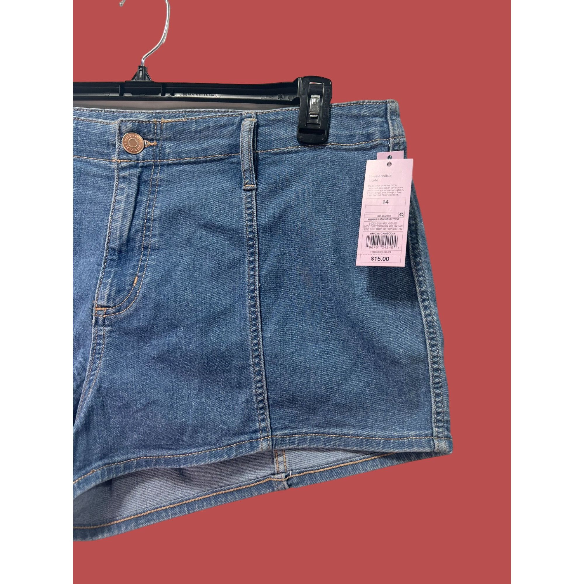 Other Wild Fable - Women's Super-High Rise Jean Shorts - 2.5" Ins Size 36" / US 14 / IT 50 - 14 Thumbnail