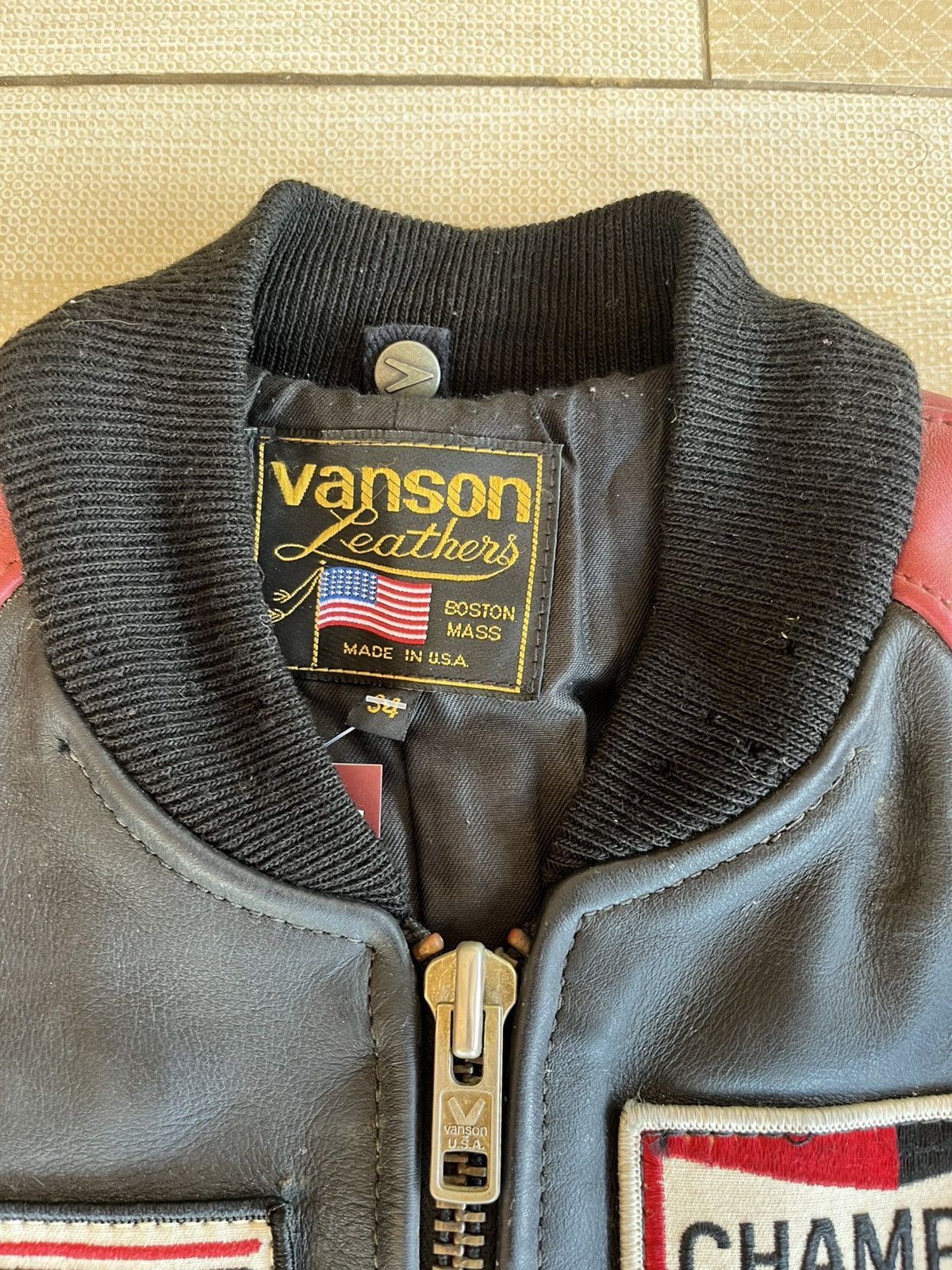 Vanson Leathers Vtg Vanson Leathers PRJ Race Team Jacket Boxy Cut TJP Size US S / EU 44-46 / 1 - 5 Thumbnail
