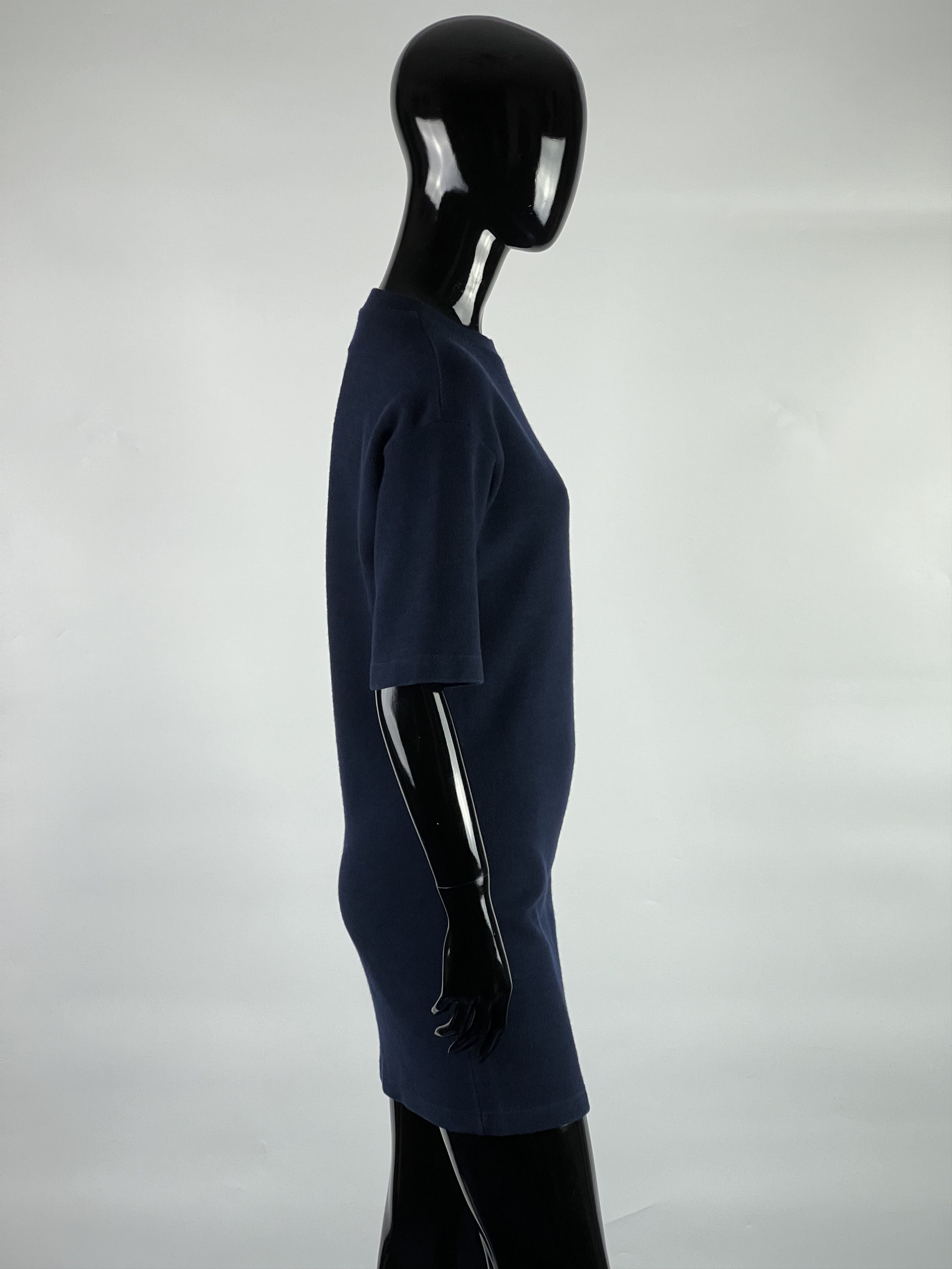 Maison Margiela MM6 Maison Margiela Navy Blue Cotton Dress Size XS / US 0-2 / IT 36-38 - 2 Thumbnail