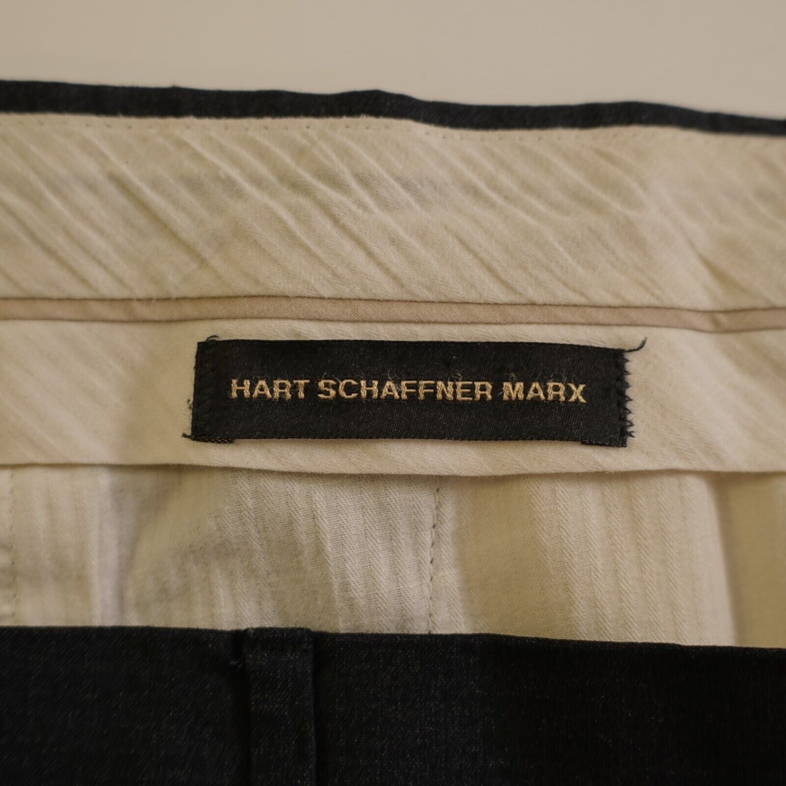 Hart Schaffner Marx Hart Schaffner Marx Wool Charcoal Gray Pleated Cuff High Ris Size 38R - 5 Thumbnail