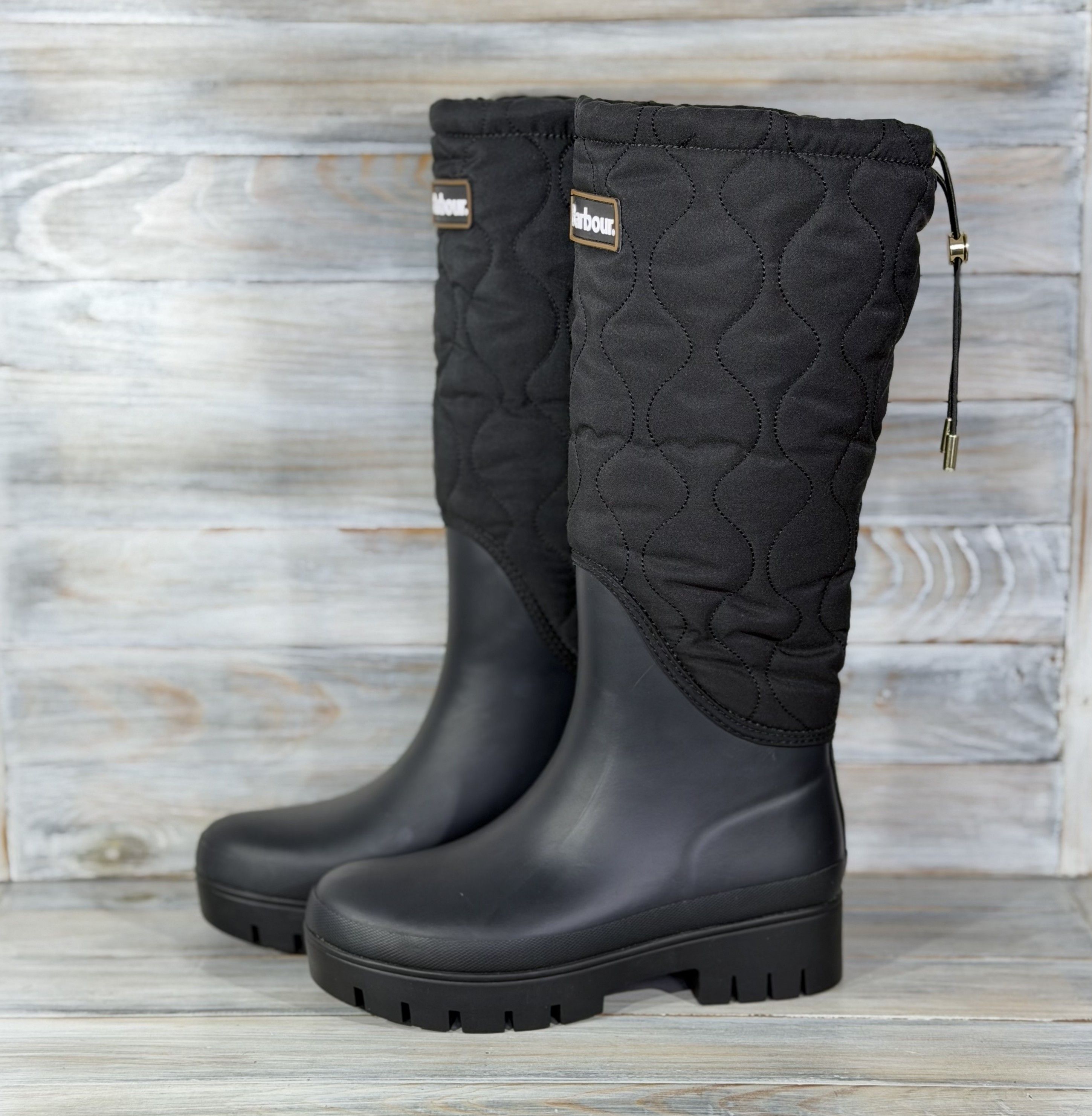 Barbour BARBOUR Marnie High Quilted Wellington Boots British Style Size US 7 / IT 37 - 5 Thumbnail