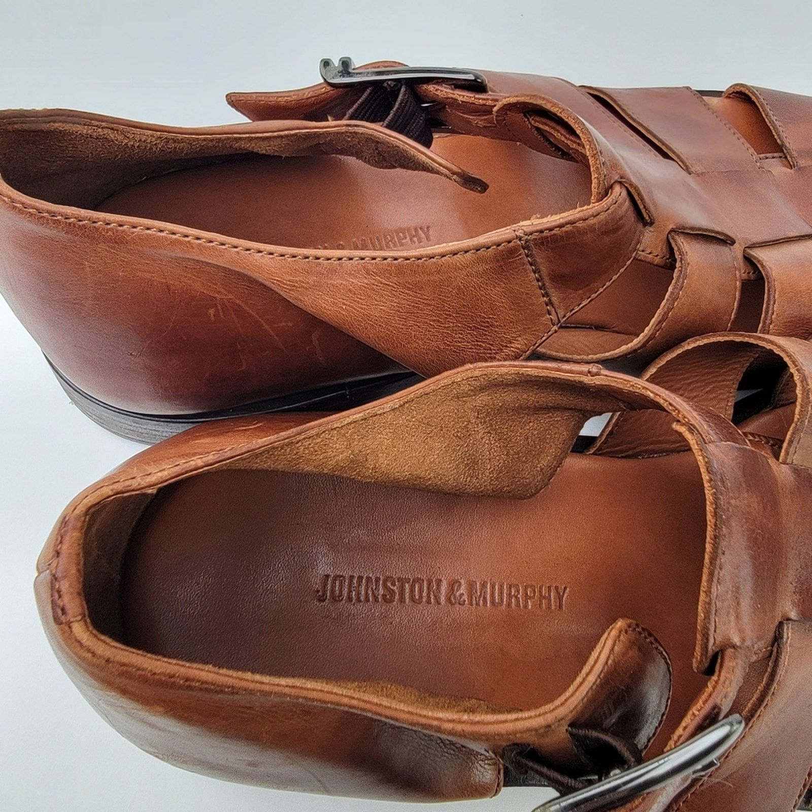 Johnston & Murphy Johnston & Murphy Domani Leather Hurache Fisherman Sandals Size US 8 / EU 41 - 9 Thumbnail