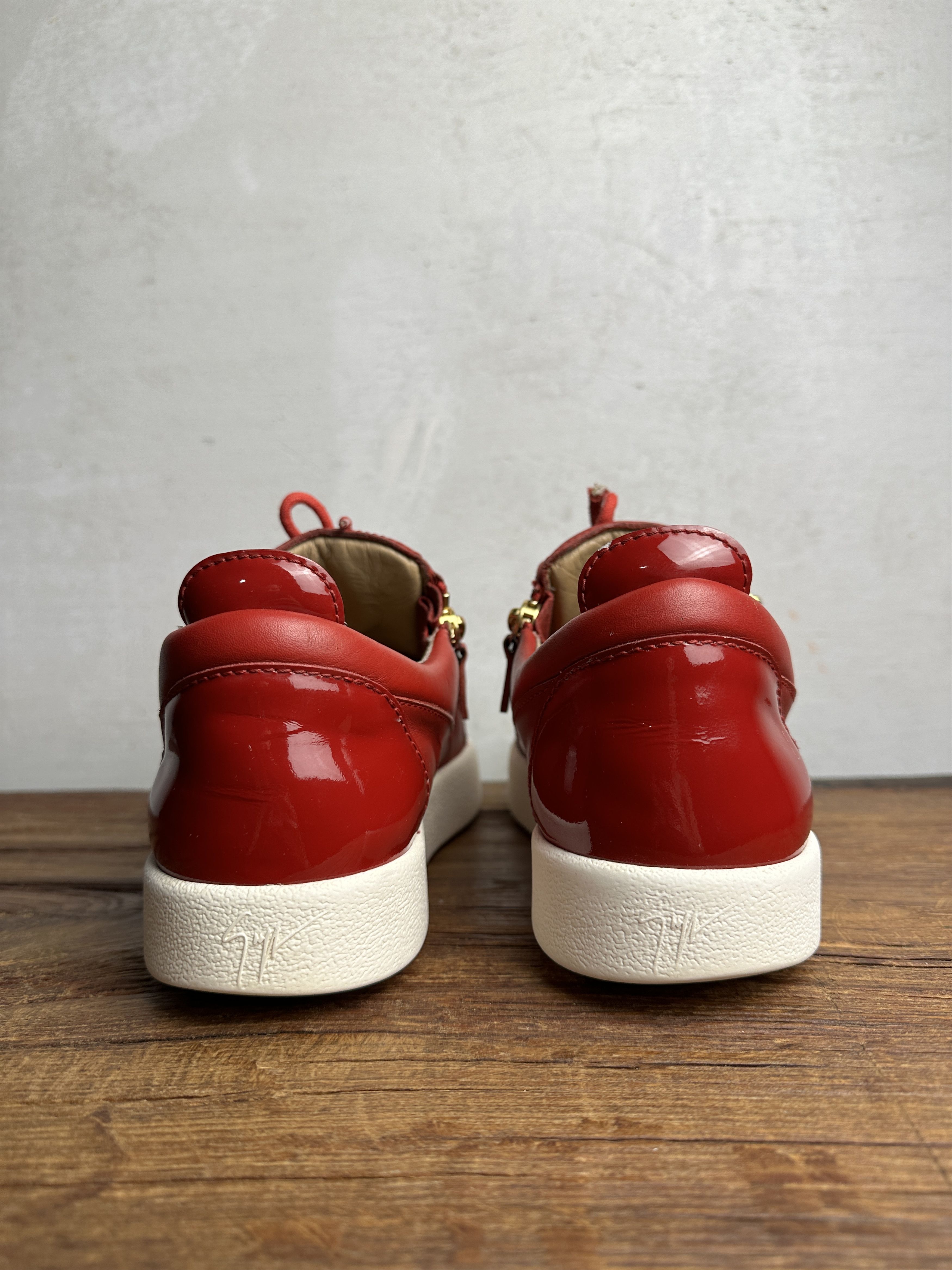 Giuseppe Zanotti Giuseppe Zanotti Red Signature Frankie Sneakers Size US 9 / EU 42 - 5 Thumbnail