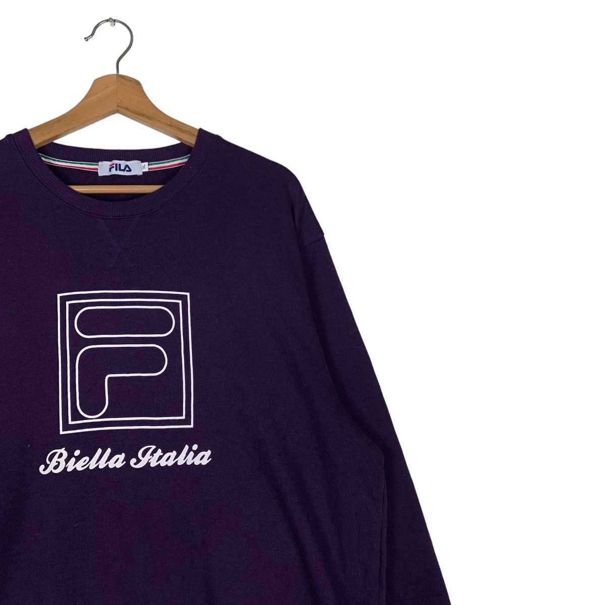Fila FILA Big Logo Purple Crewneck Sweatshirts #0818-C37 Size US XXL / EU 58 / 5 - 5 Thumbnail