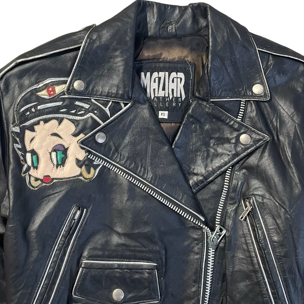 Vintage VINTAGE COLLECTIBLE BETTY BOOP COP LEATHER JACKET Size XS / US 0-2 / IT 36-38 - 6 Thumbnail