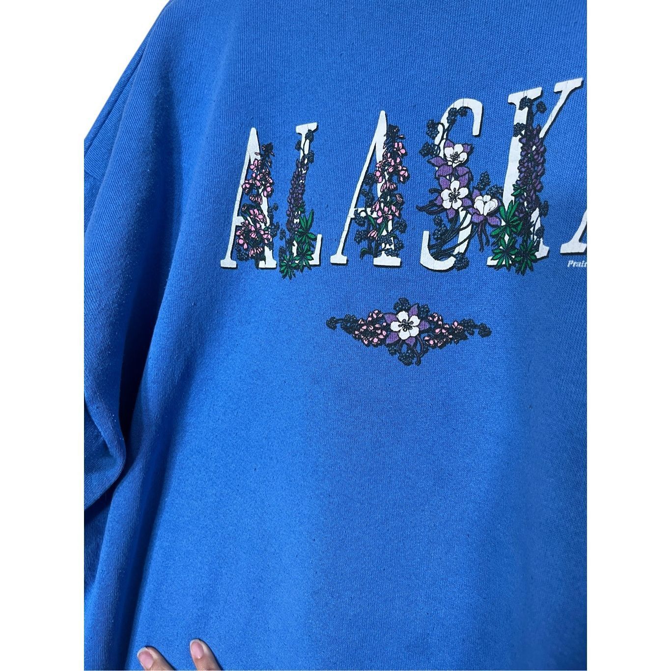 Tultex Vintage 90s Alaska Tultex Crewneck blue Sweatshirt Size XL Size XL / US 12-14 / IT 48-50 - 4 Thumbnail
