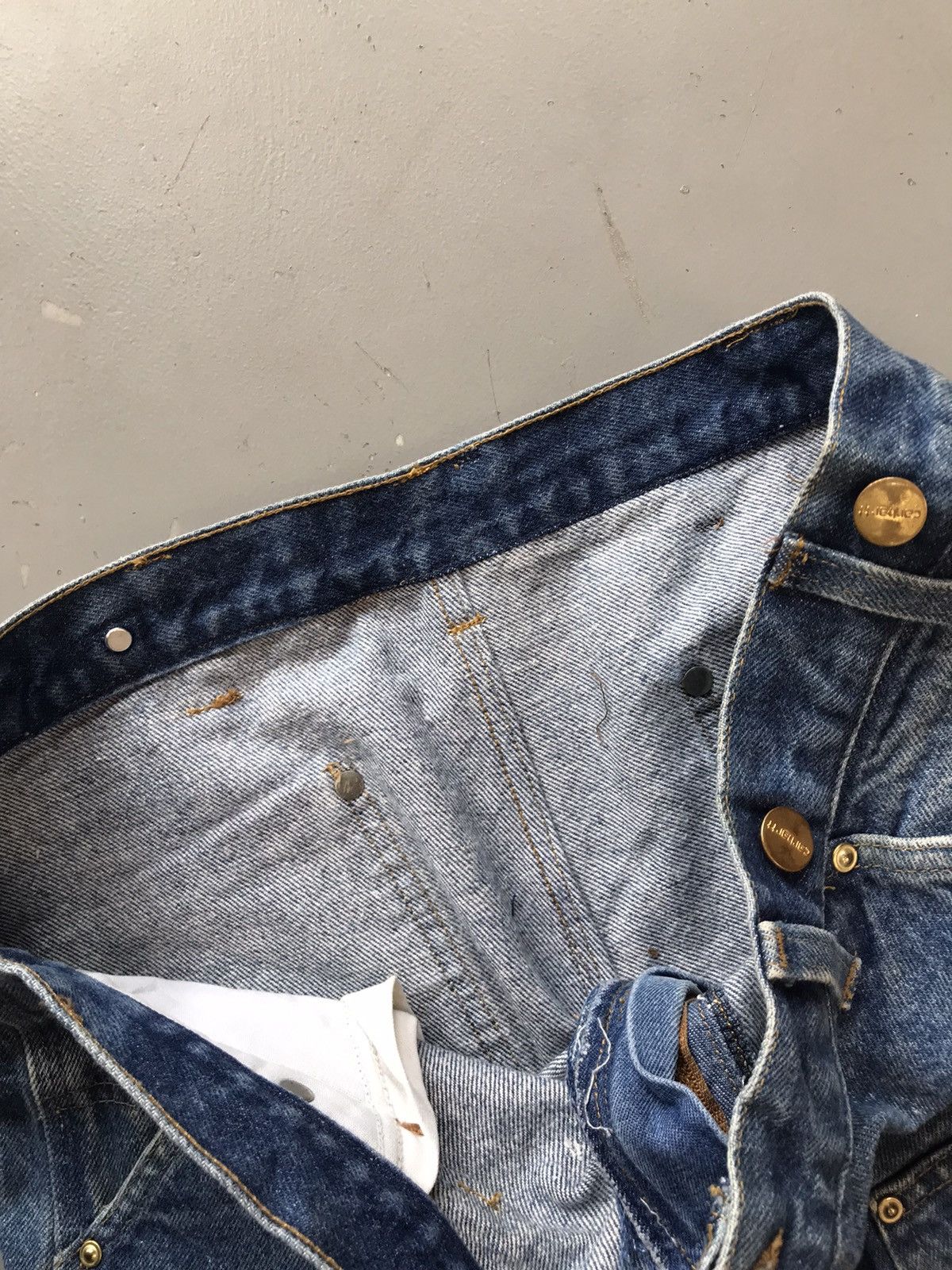 Carhartt × Vintage Vintage Carhartt B73 DST double knee cropped denim Size US 36 / EU 52 - 6 Thumbnail