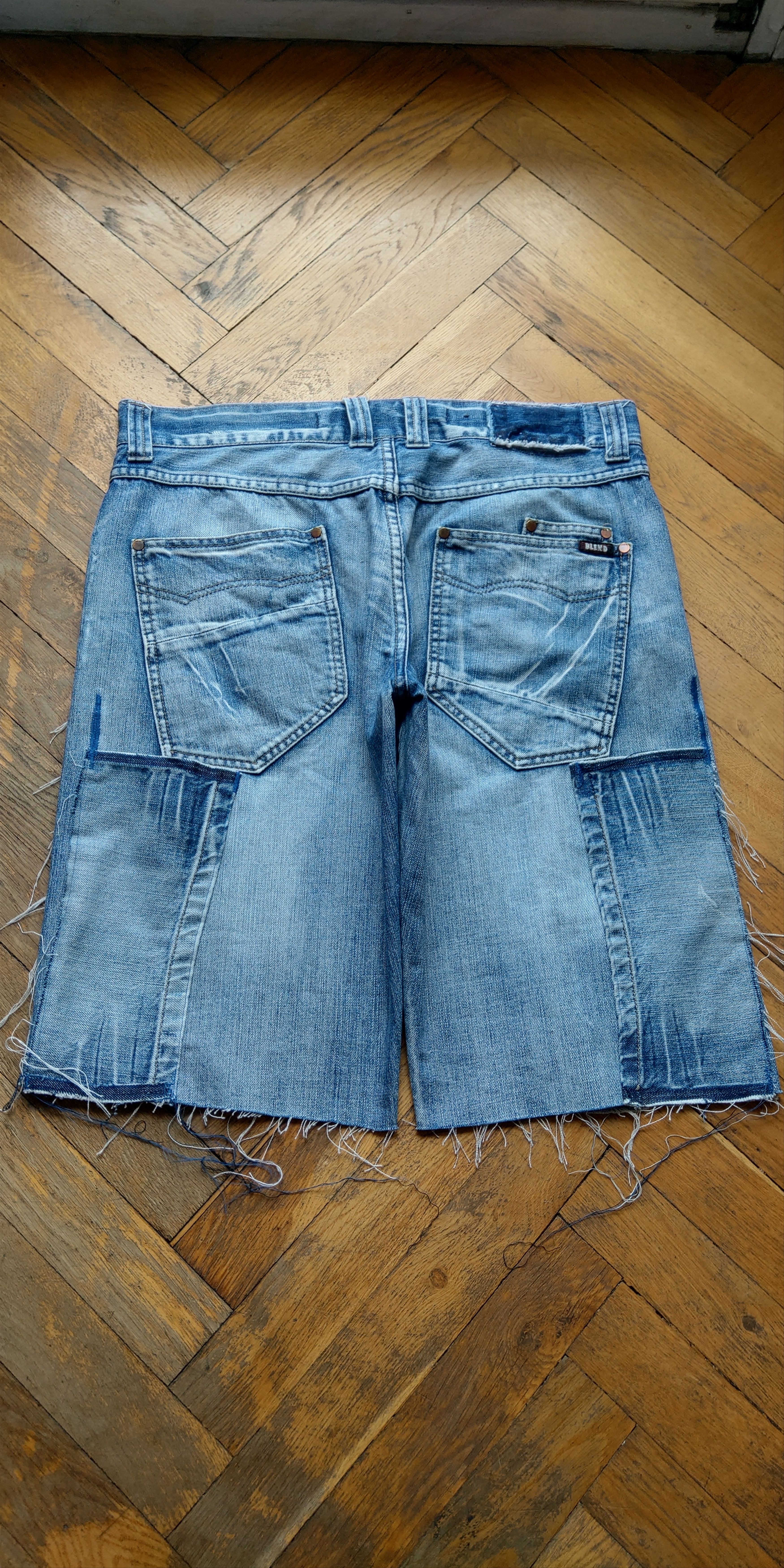 Japanese Brand × Vintage Custom Reworked Shorts Pants Reconstruct Loose Grunge Baggy Size US 33 - 2 Thumbnail