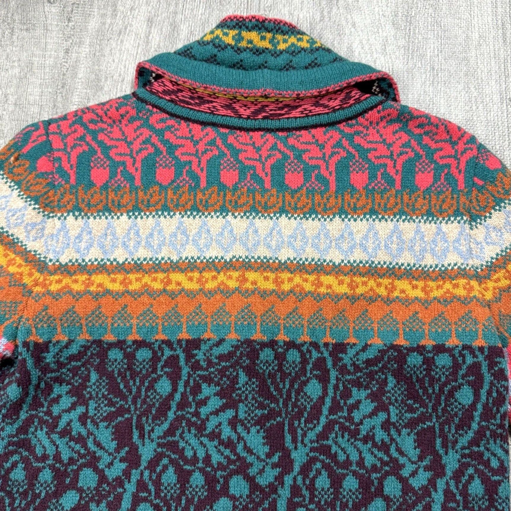 Vintage VINTAGE IVKO Women's Knit Cardigan Sweater Sz 38 All Seasons Tribal Floral Southwest Pattern Size XS / US 0-2 / IT 36-38 - 7 Thumbnail