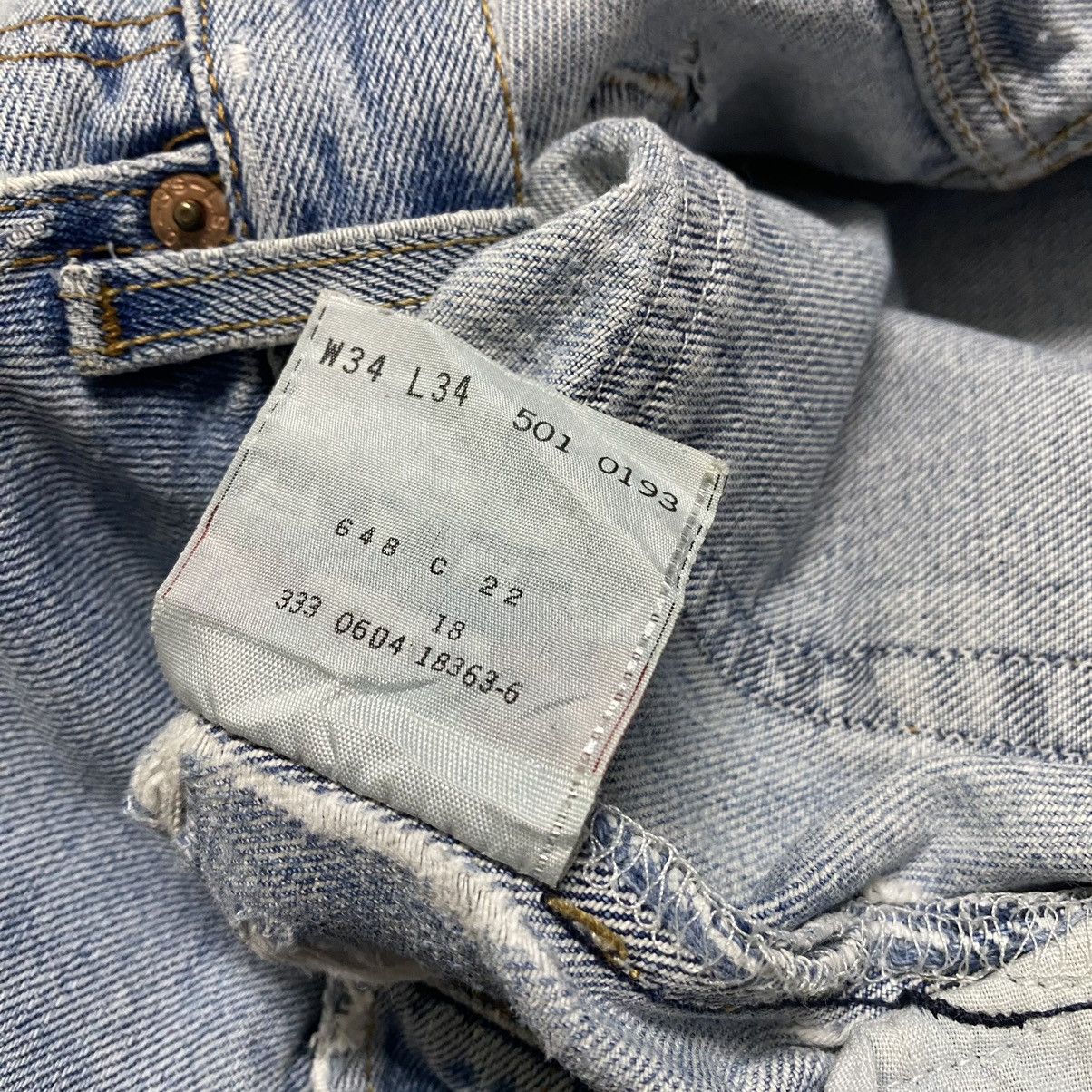 Levi's Vintage Levis 501 Thrashed Jeans Size US 34 / EU 50 - 21 Thumbnail