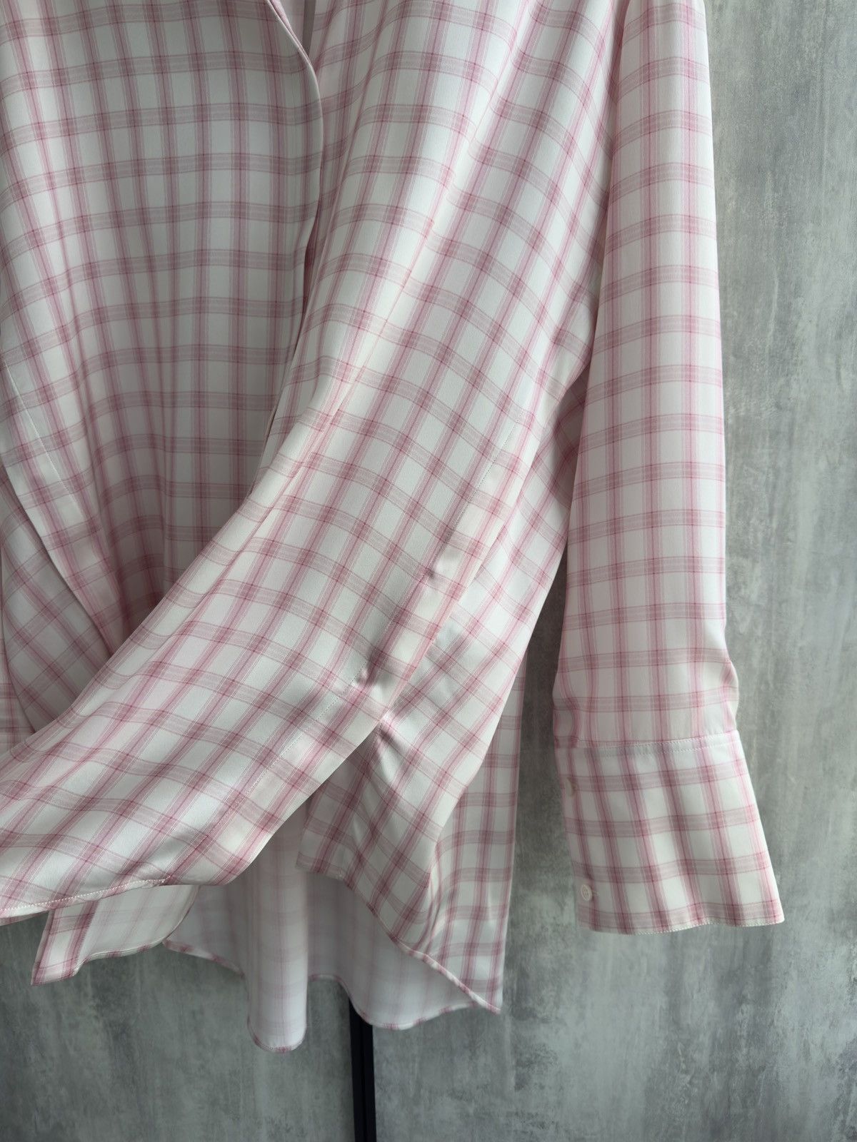 Loewe Loewe oversized embroidered checked silk shirt Size M / US 6-8 / IT 42-44 - 9 Thumbnail