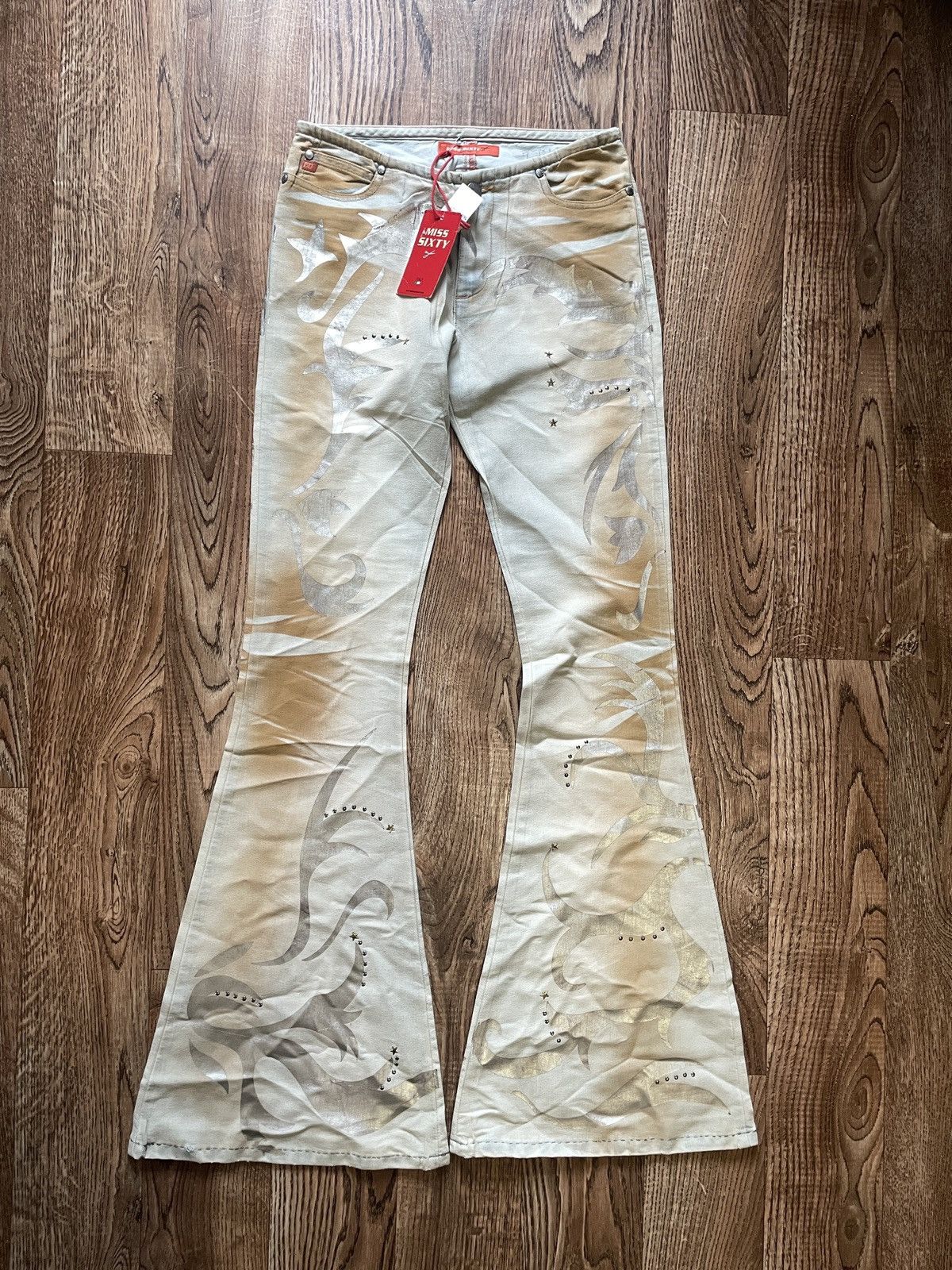 Hysteric Glamour VTG Miss Sixty Y2K Hysteric Glamour style flared Wide Pants Size 25" / US 0 / IT 36 - 1 Thumbnail