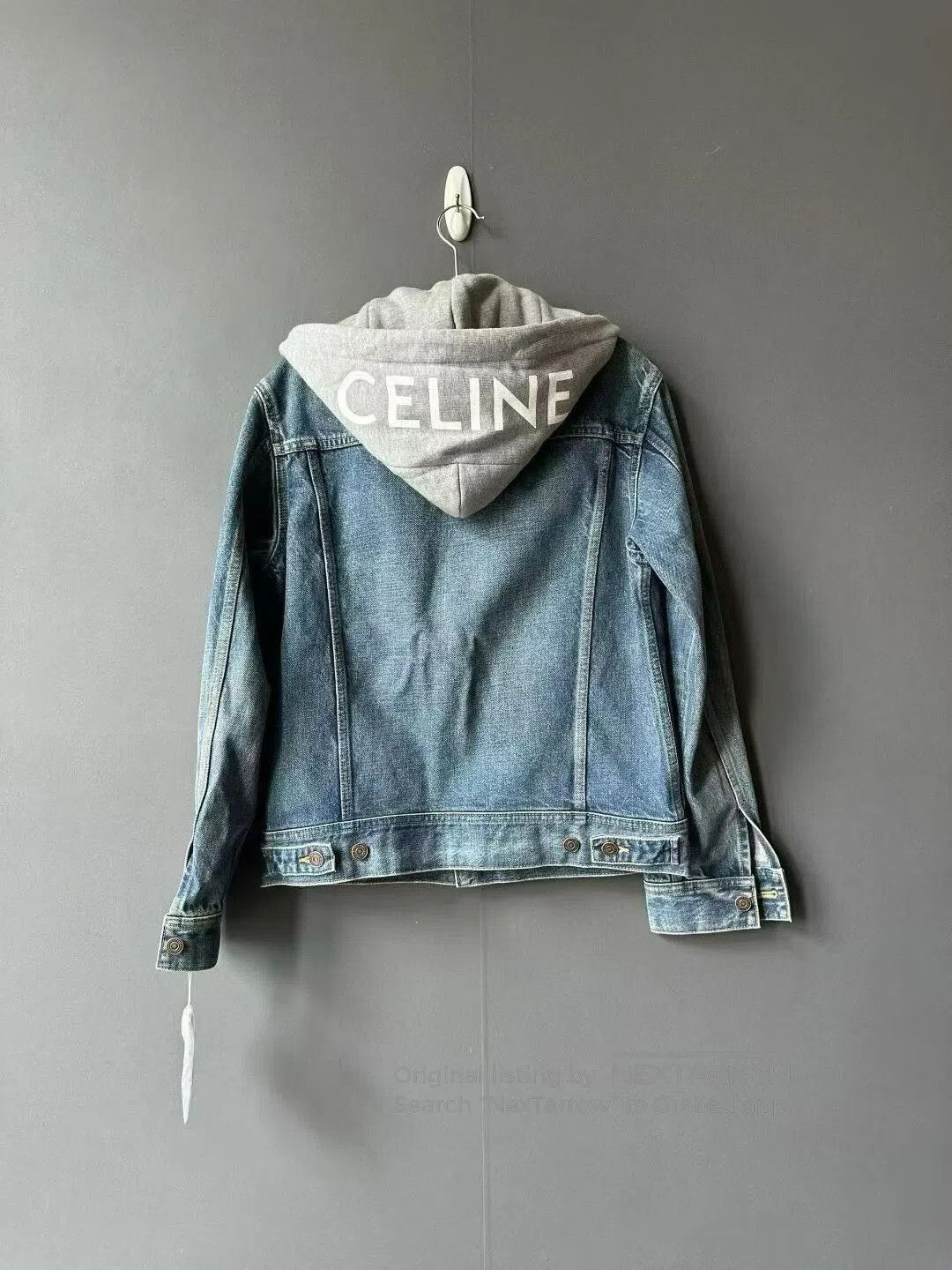 Celine Celine Hooded Denim Jacket. Size XS / US 0-2 / IT 36-38 - 2 Thumbnail